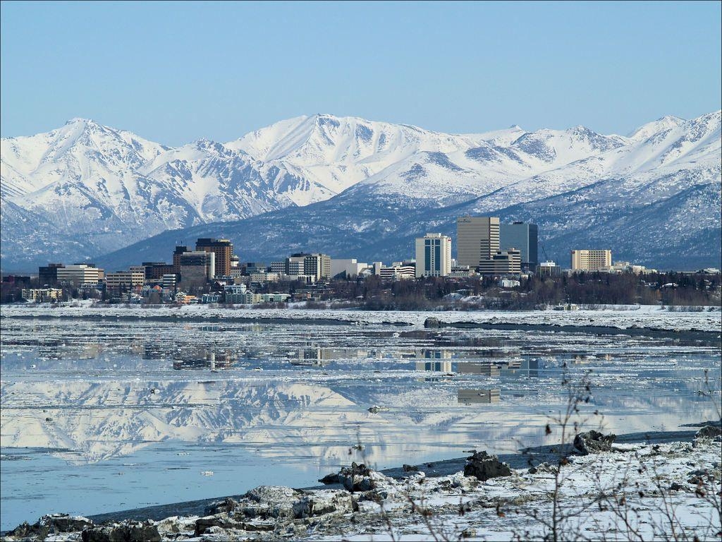 Alaska, Mosaik, Alex Cowie, Winter, Anchorage, 1030x770 HD Desktop