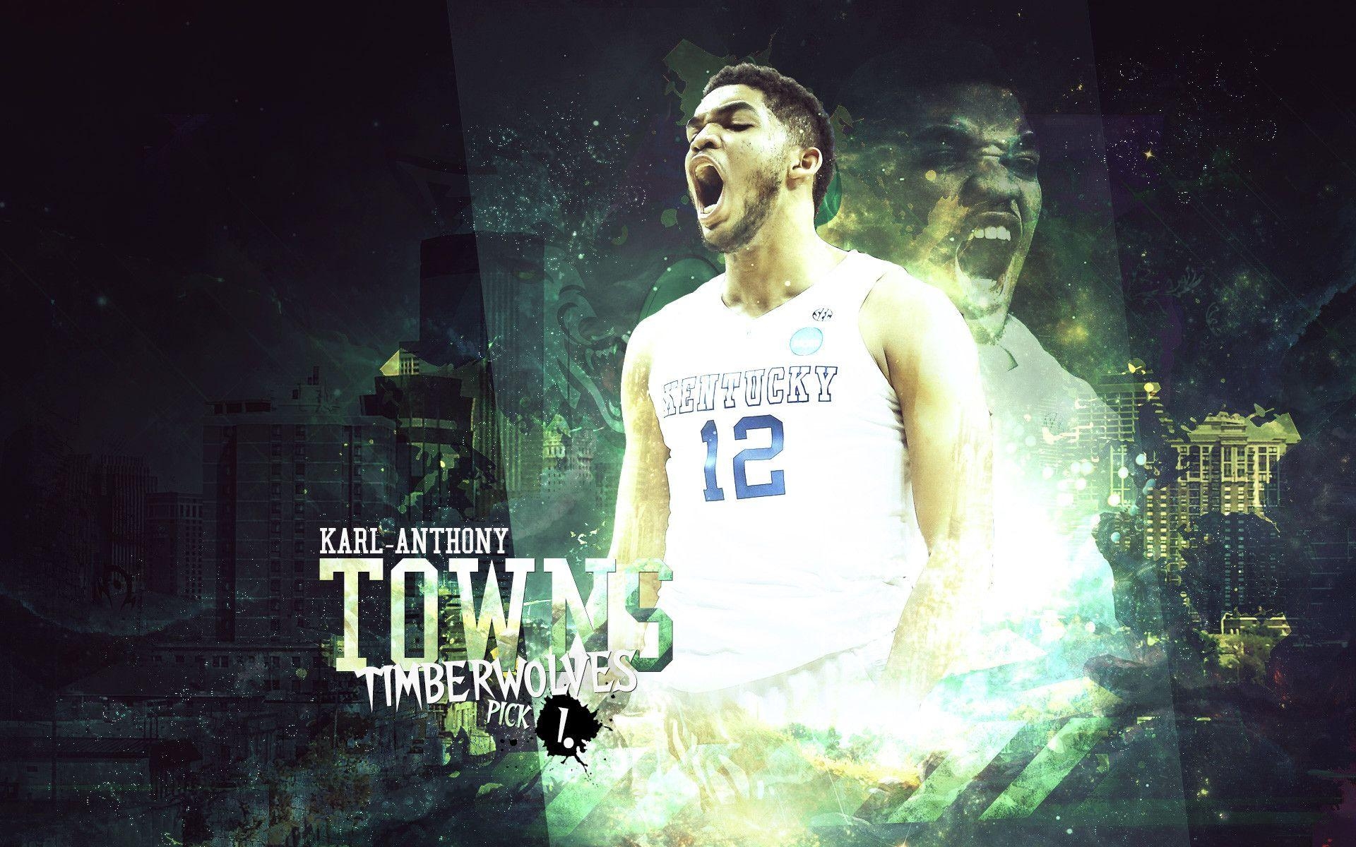 Karl-Anthony Towns, Basketball, HD Bild, NBA, 1920x1200 HD Desktop