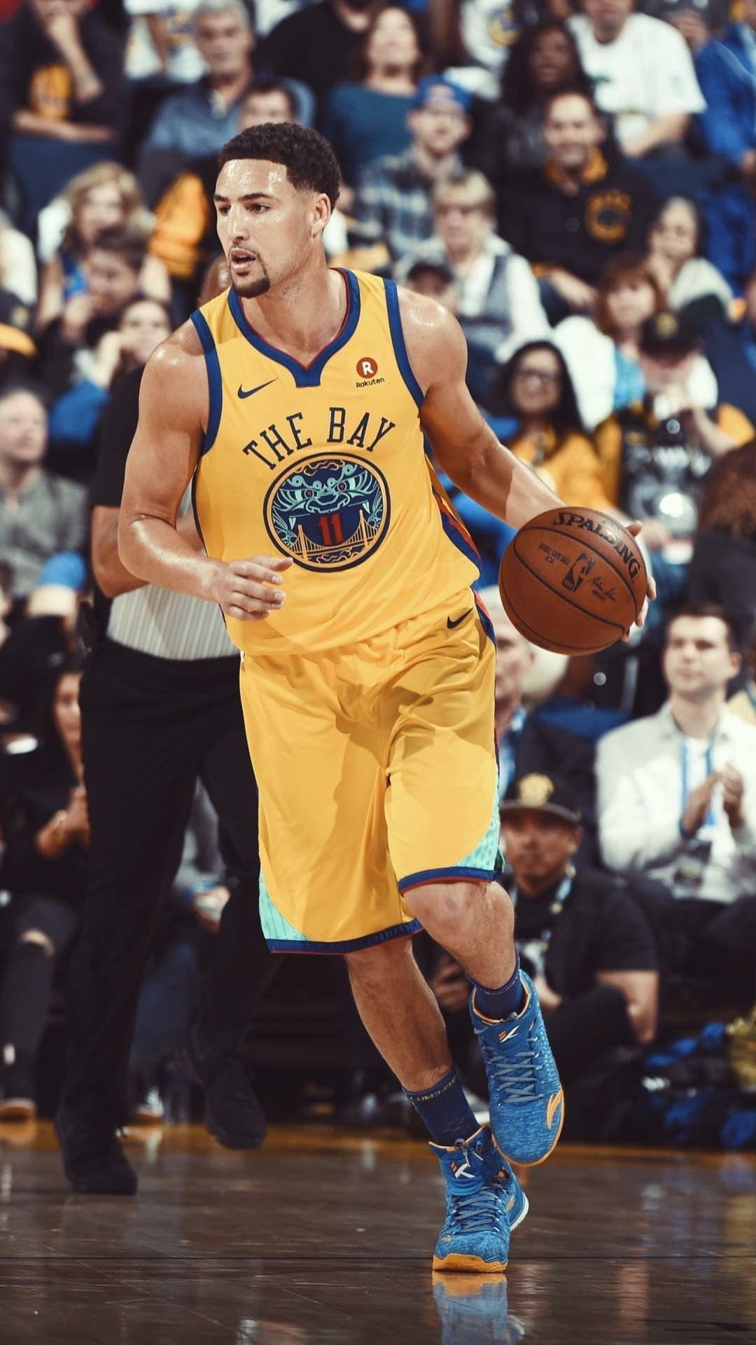 Klay Thompson, Basketball, Spalding, Sport, Hintergrund, 1080x1920 Full HD Handy