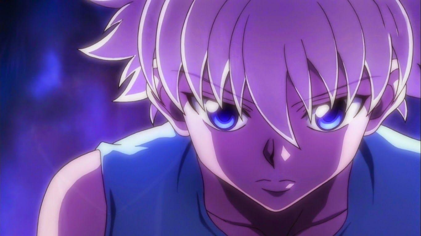 Killua Hintergrund, Hunter x Hunter, Anime, Japan, Zitat, 1370x770 HD Desktop