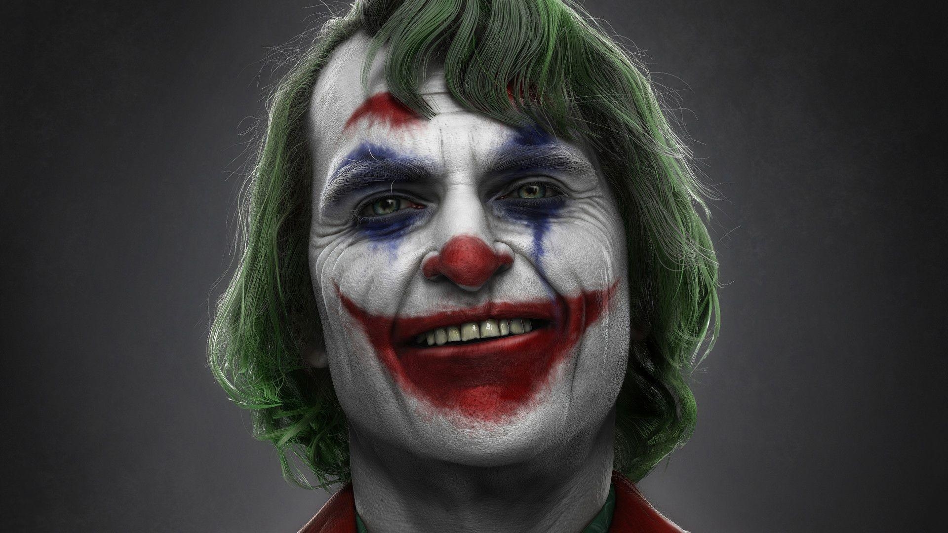 Joaquin Phoenix, Joker, Kunst, Superhelden, 4K, 1920x1080 Full HD Desktop