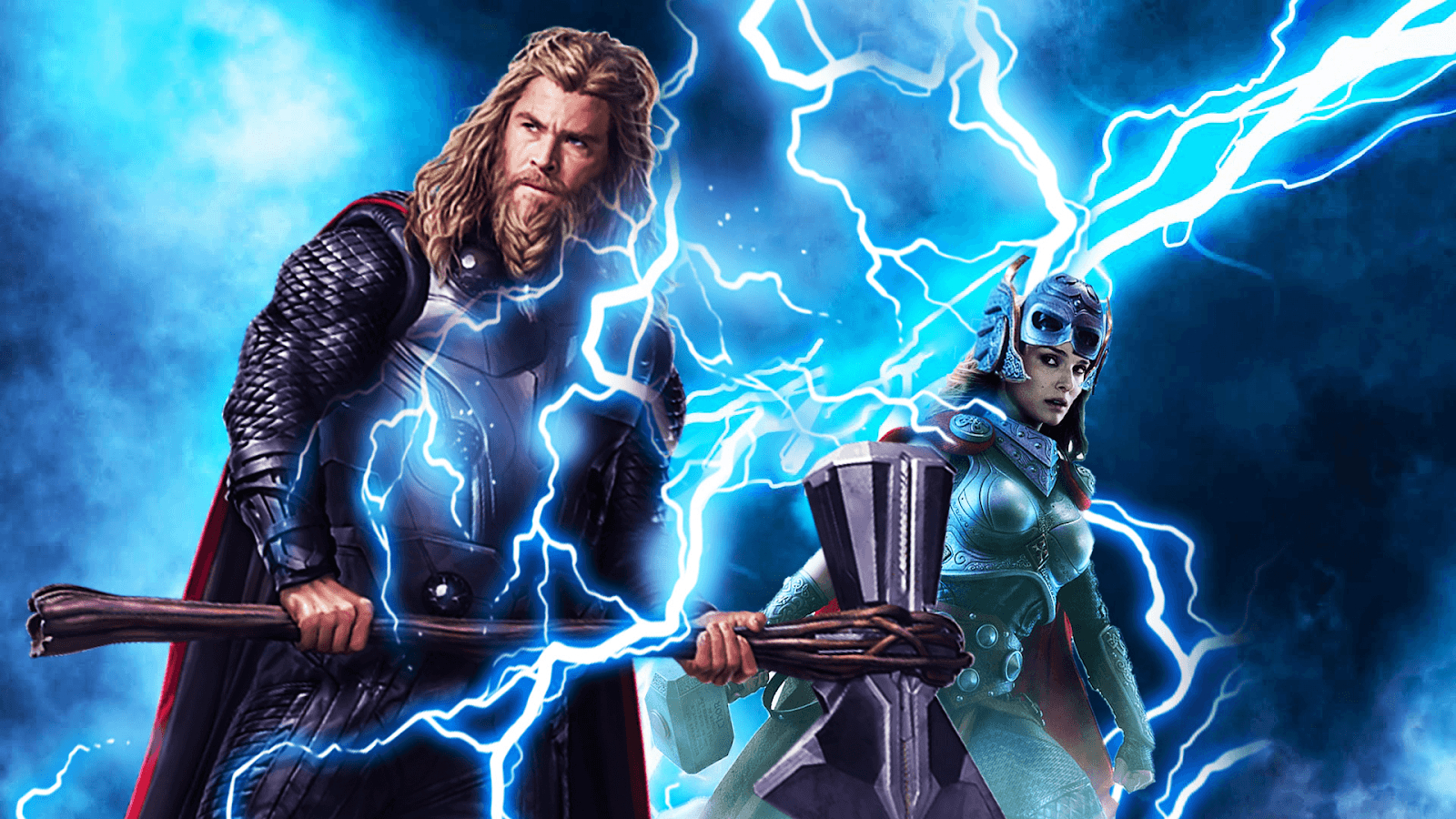 Thor, Love and Thunder, Film, Poster, Marvel, 1600x900 HD Desktop