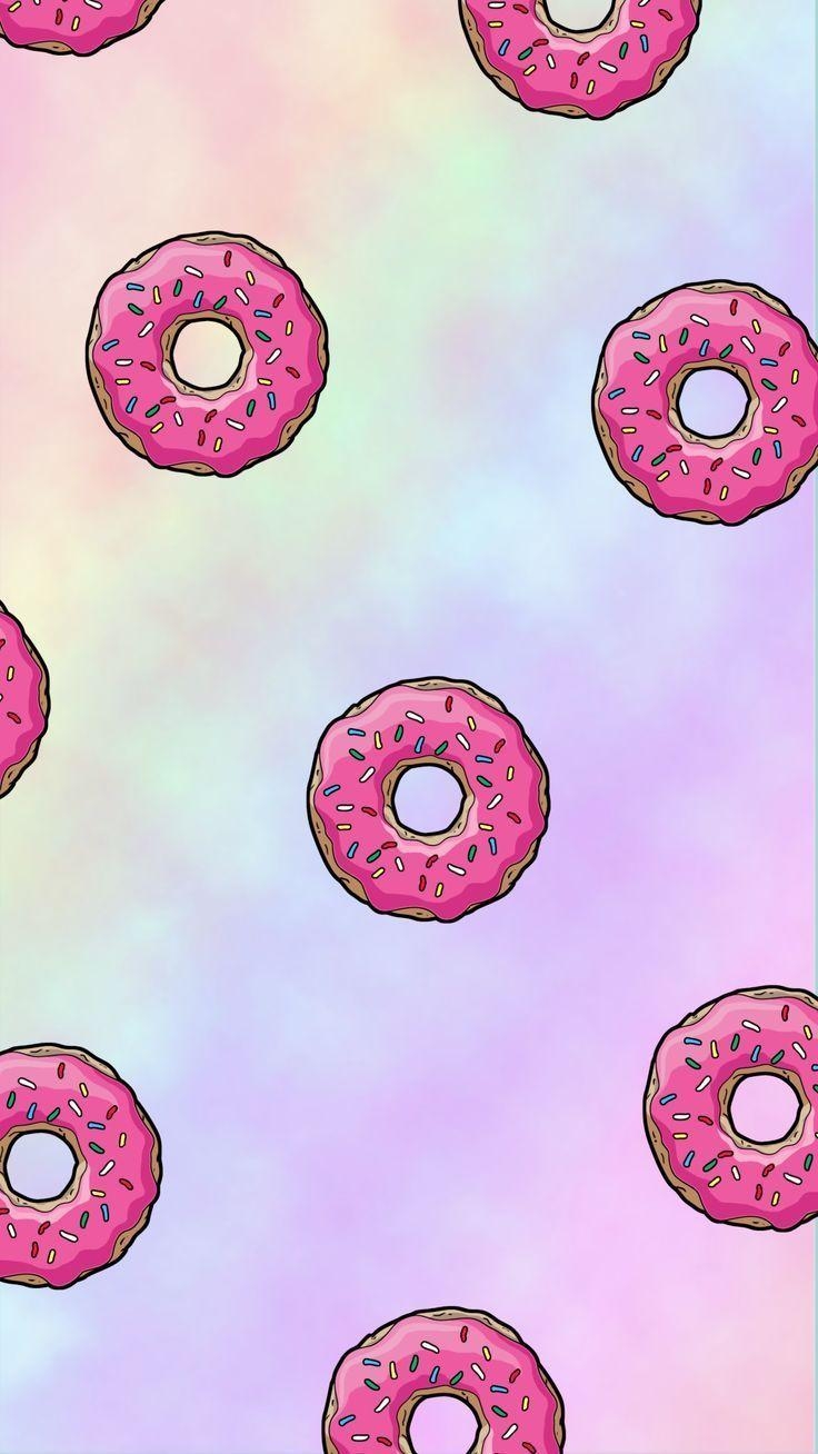 Donut, Kawaii, süß, Hintergrund, Wallpaper, 740x1310 HD Handy