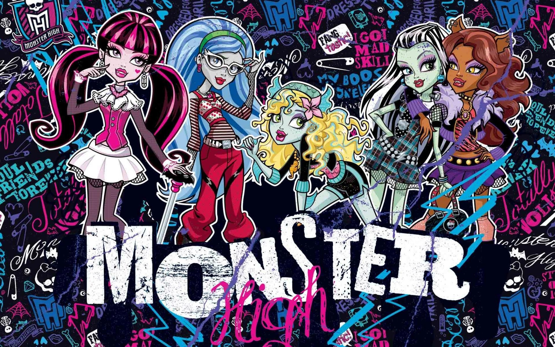 Monster High, HD, Fantasie, Hintergrund, Puppen, 1920x1200 HD Desktop