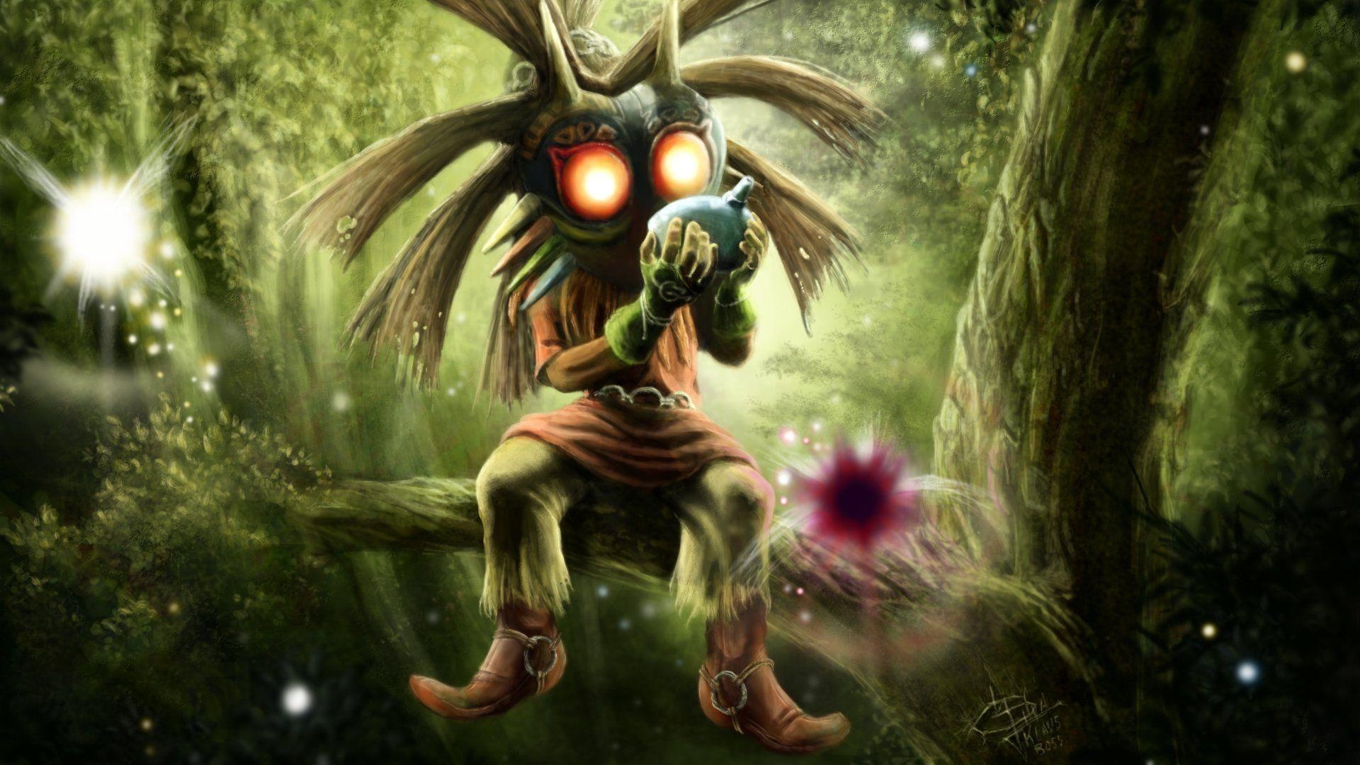 The Legend of Zelda, Majora's Mask, Digital, Fantasie, Hintergrund, 1920x1080 Full HD Desktop