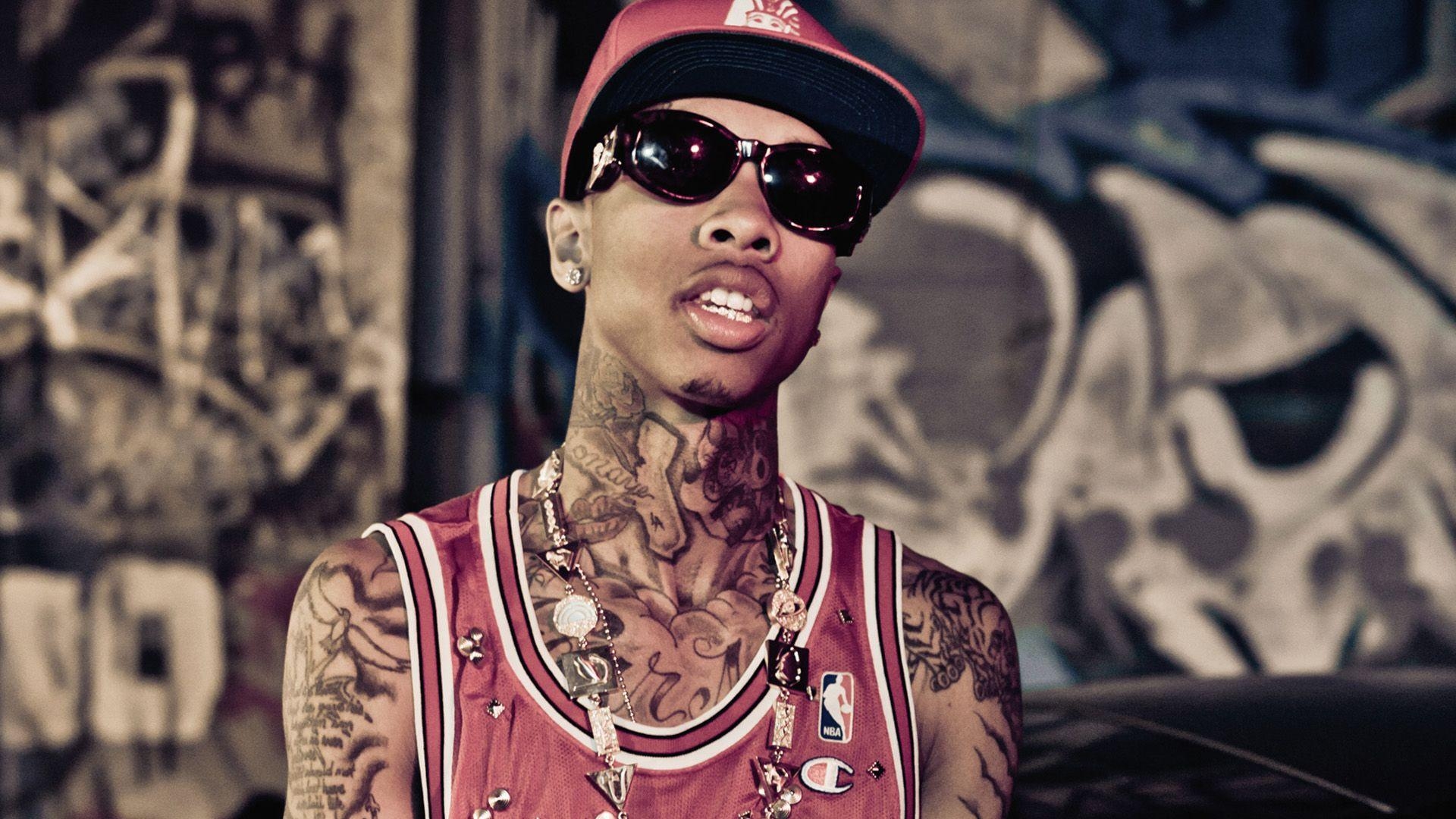 Tyga, Sonnenbrille, Kappe, Tattoos, Rapper, 1920x1080 Full HD Desktop