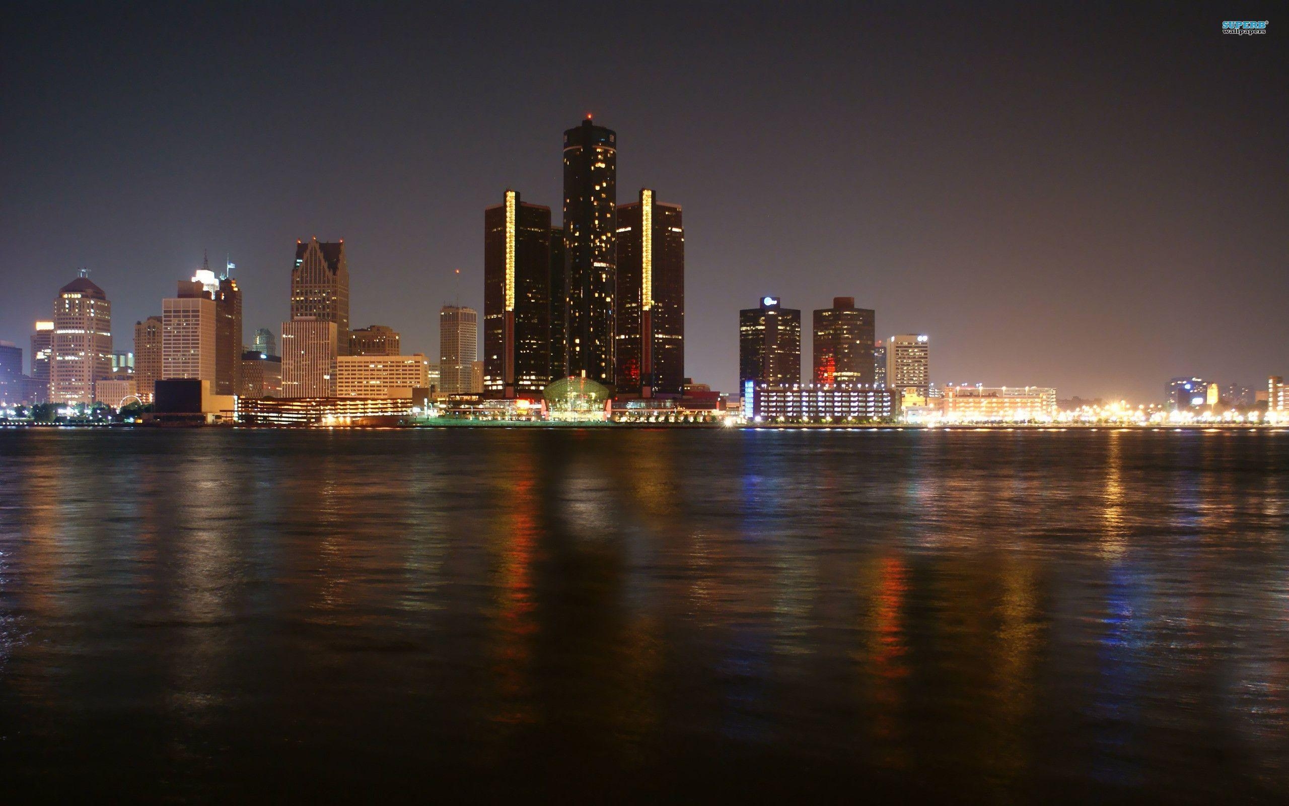 Detroit, Skyline, Hintergrund, USA, Bild, 2560x1600 HD Desktop