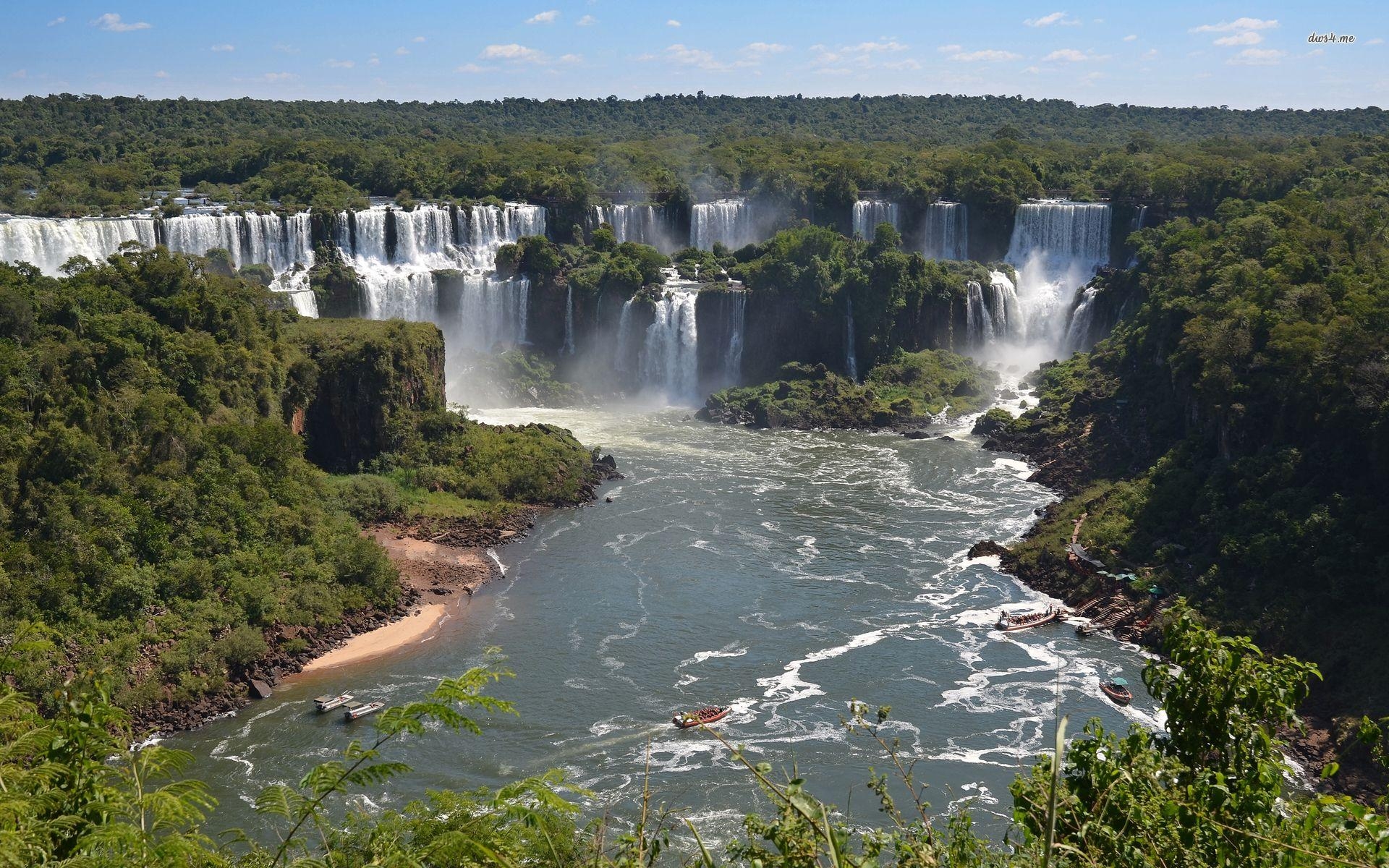 Iguazú-Wasserfälle, atemberaubend, exotisch, Gelände, Ausflug, 1920x1200 HD Desktop