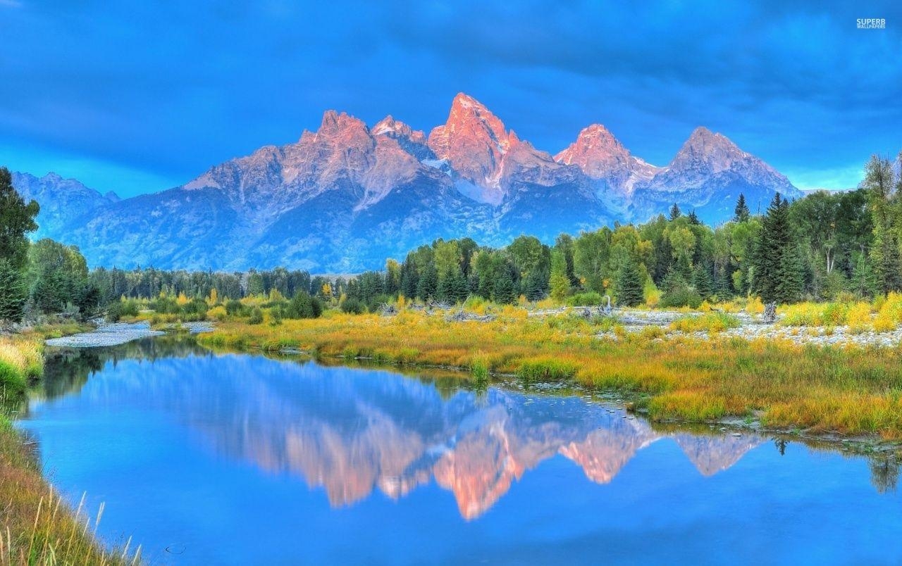 Großartiger Tetons, Wyoming, Reisen, Natur, USA, 1280x810 HD Desktop