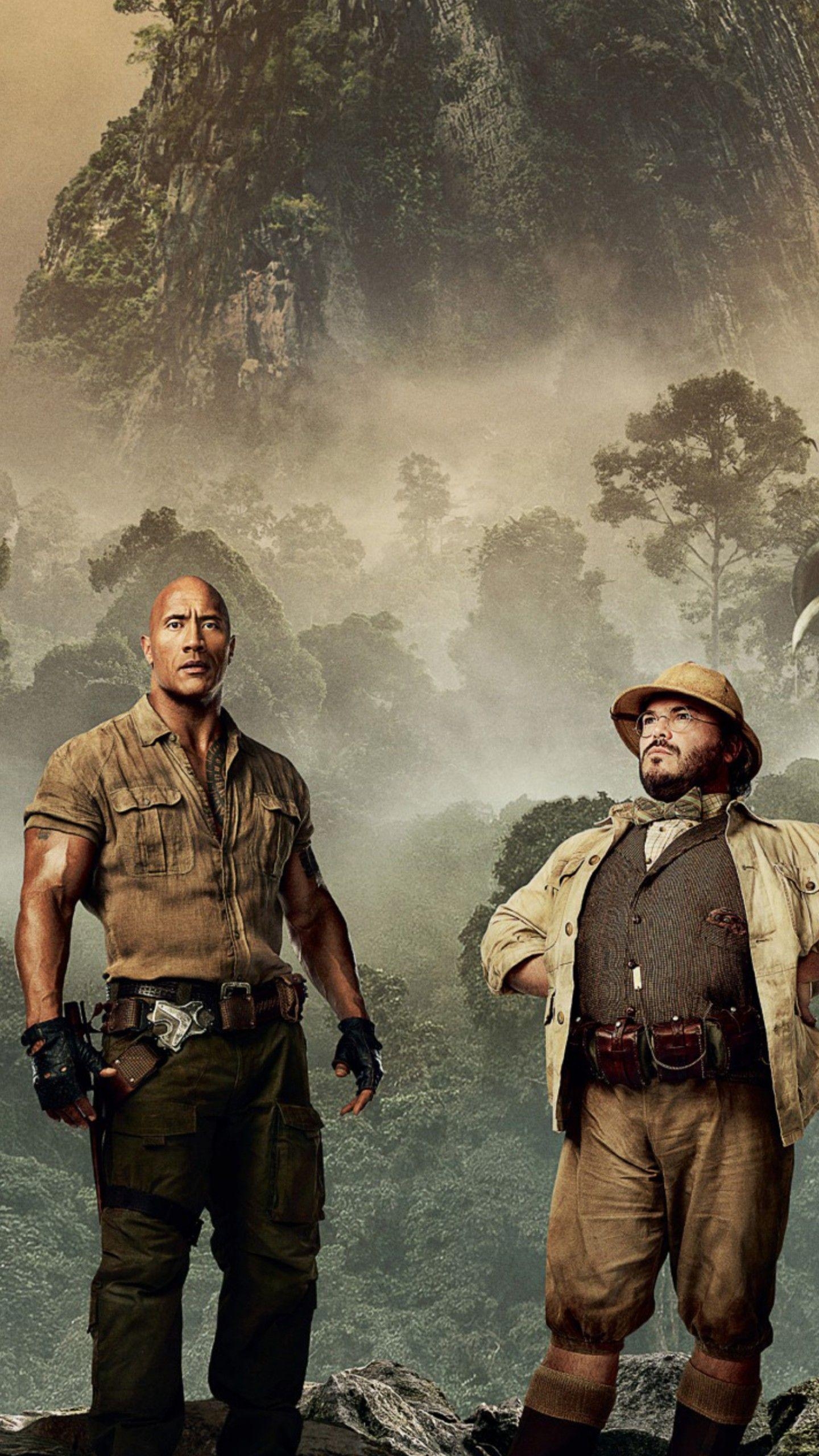 Jumanji, Jack Black, Kevin Hart, Film, Komödie, 1440x2560 HD Handy