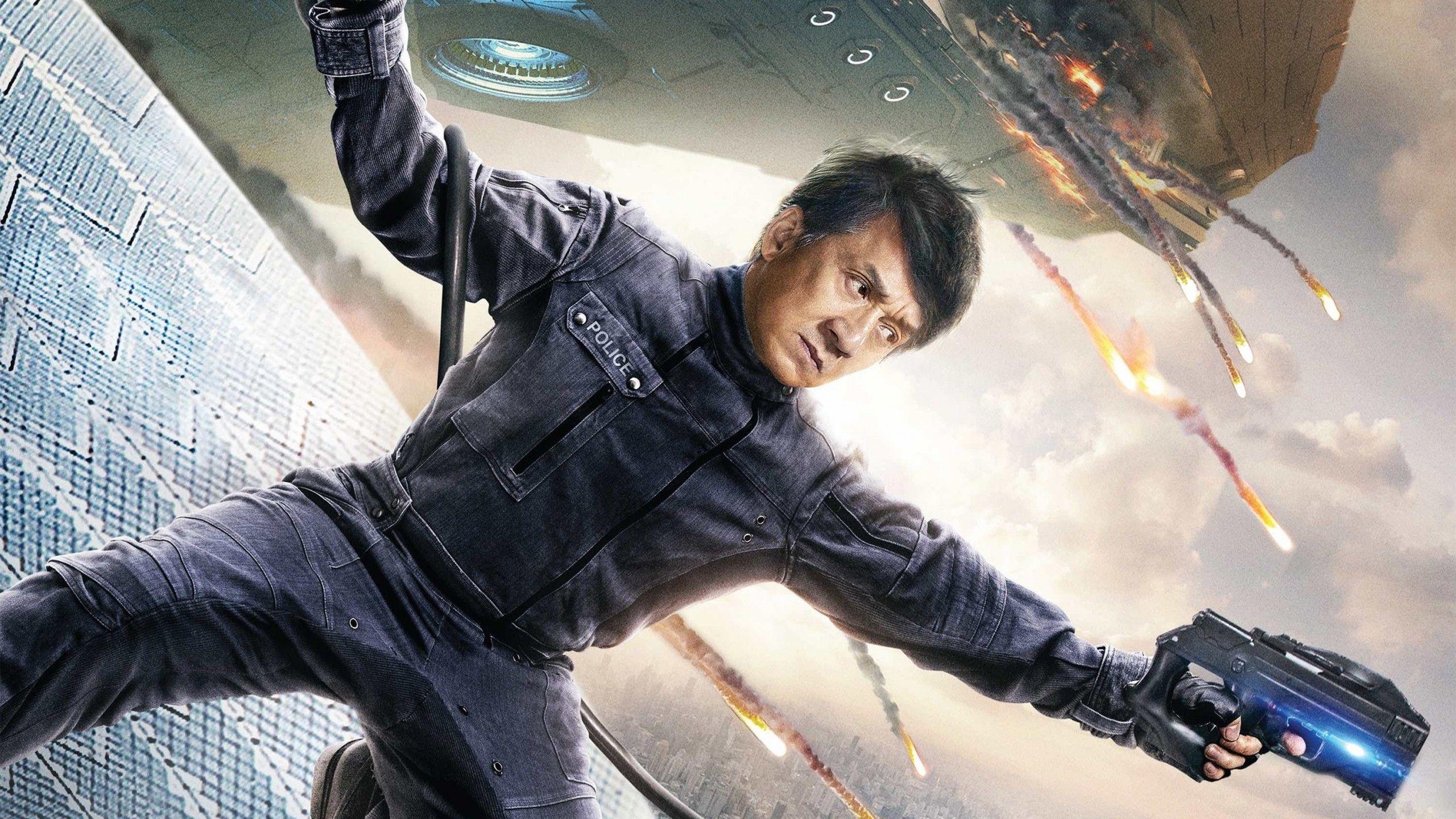 Jackie Chan, Bleeding Steel, Filmplakat, Kino, Poster 4K, 2560x1440 HD Desktop