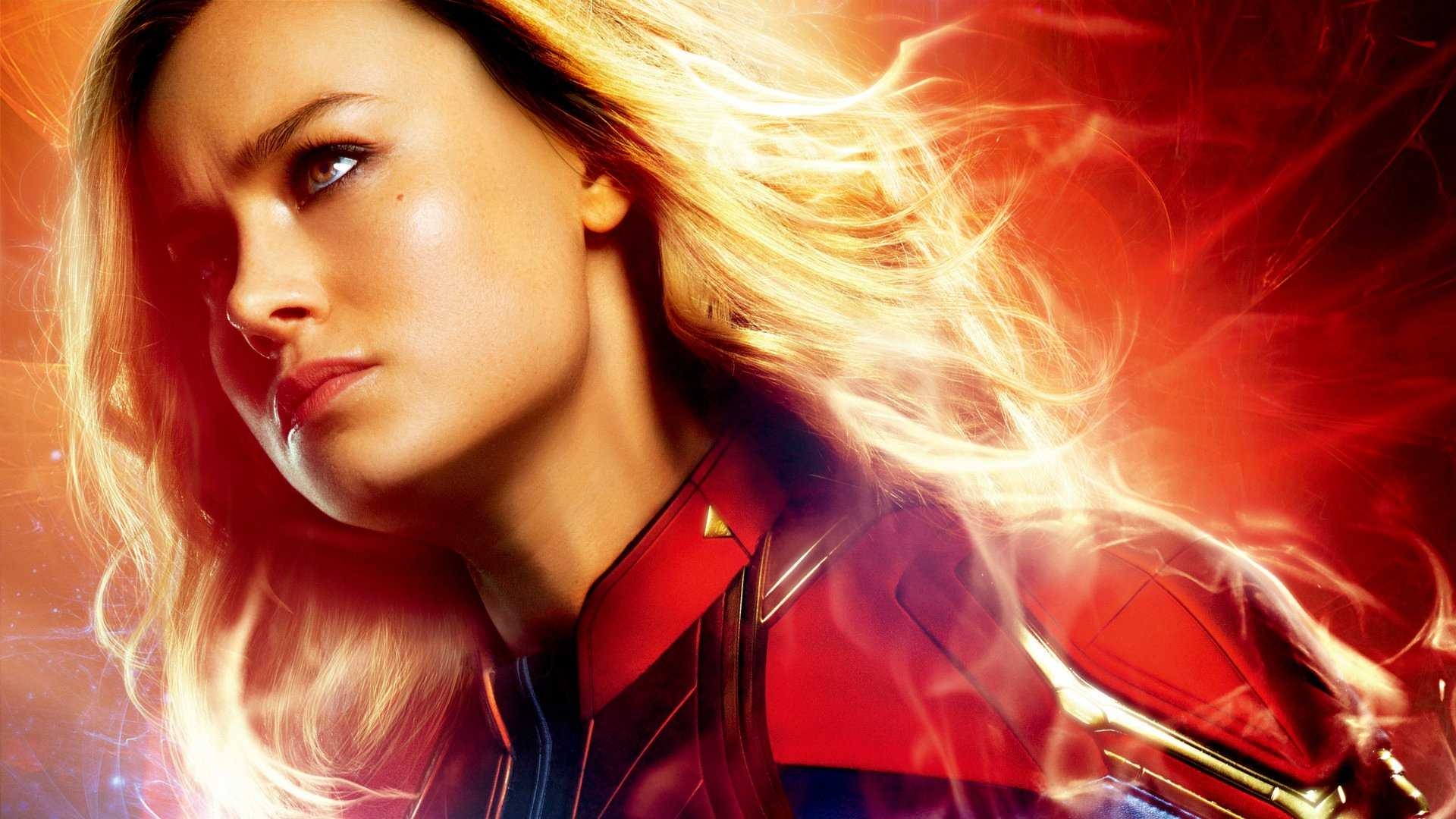 Brie Larson, Captain Marvel, 10K HD, Film, Superheldin, 1920x1080 Full HD Desktop