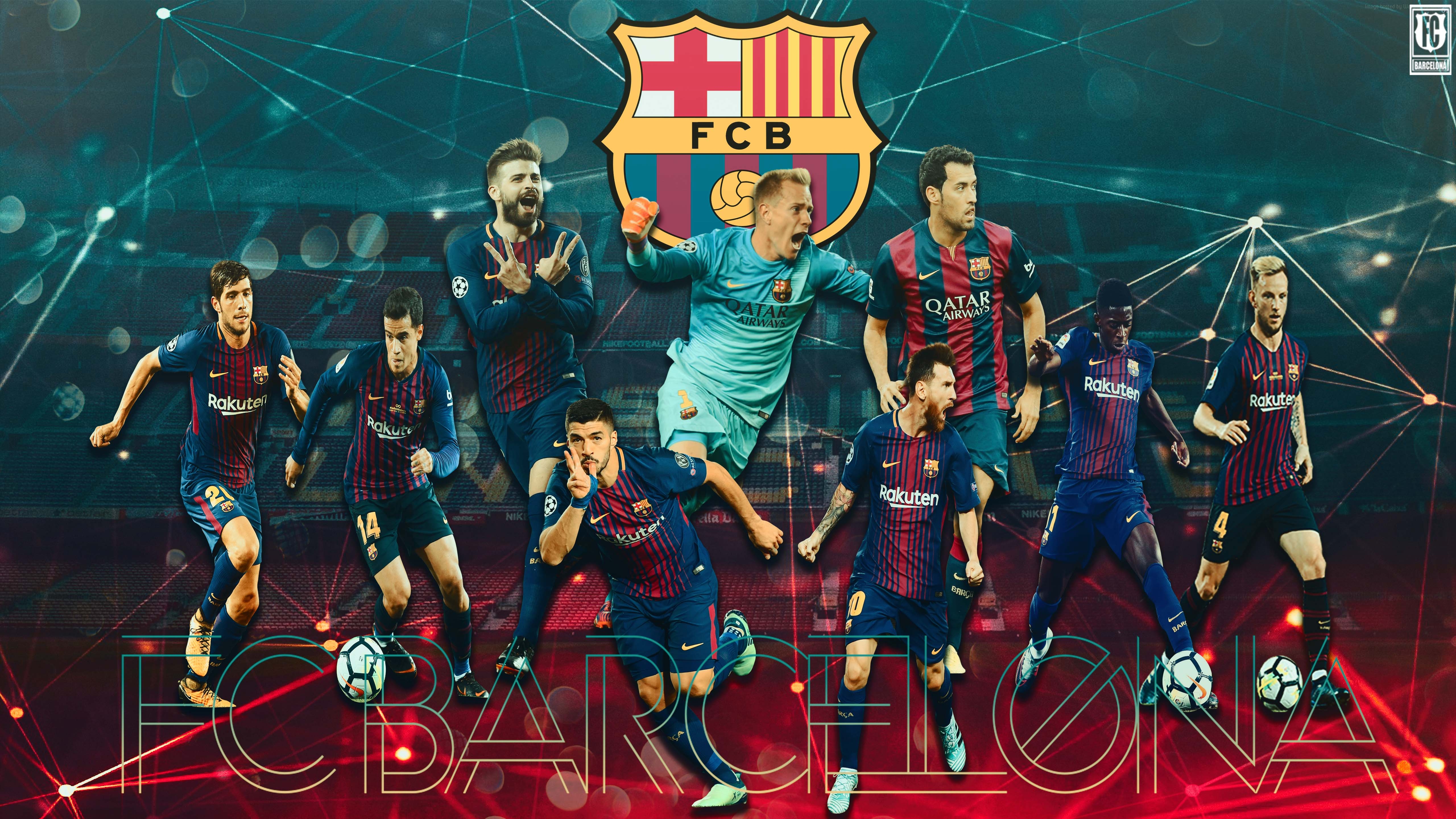 Sport, Barcelona, FCB, HD, Fan, 5120x2880 4K Desktop