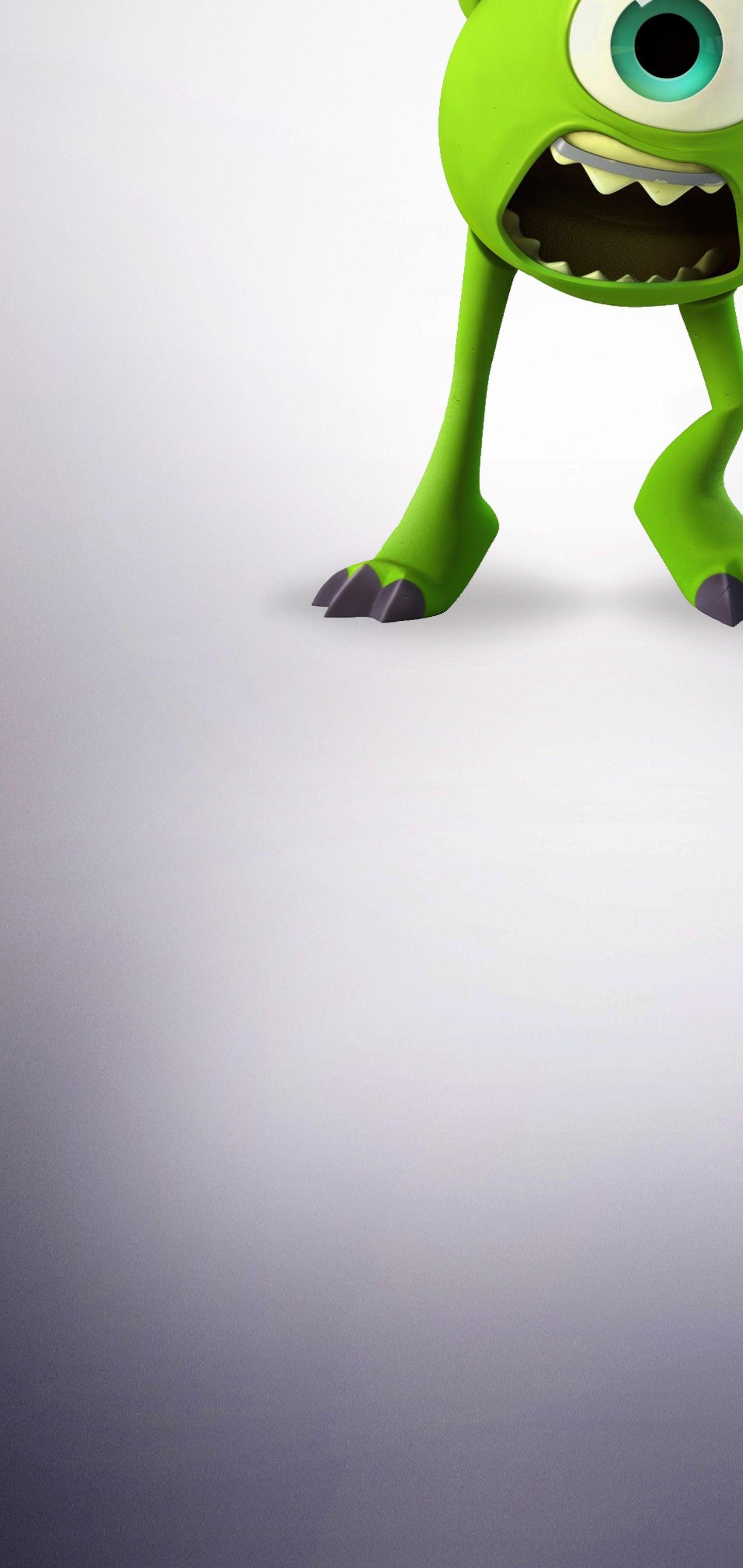 Monsters Inc, Samsung Galaxy, Mike Wazowski, Cartoon, Handy, 1440x3040 HD Handy