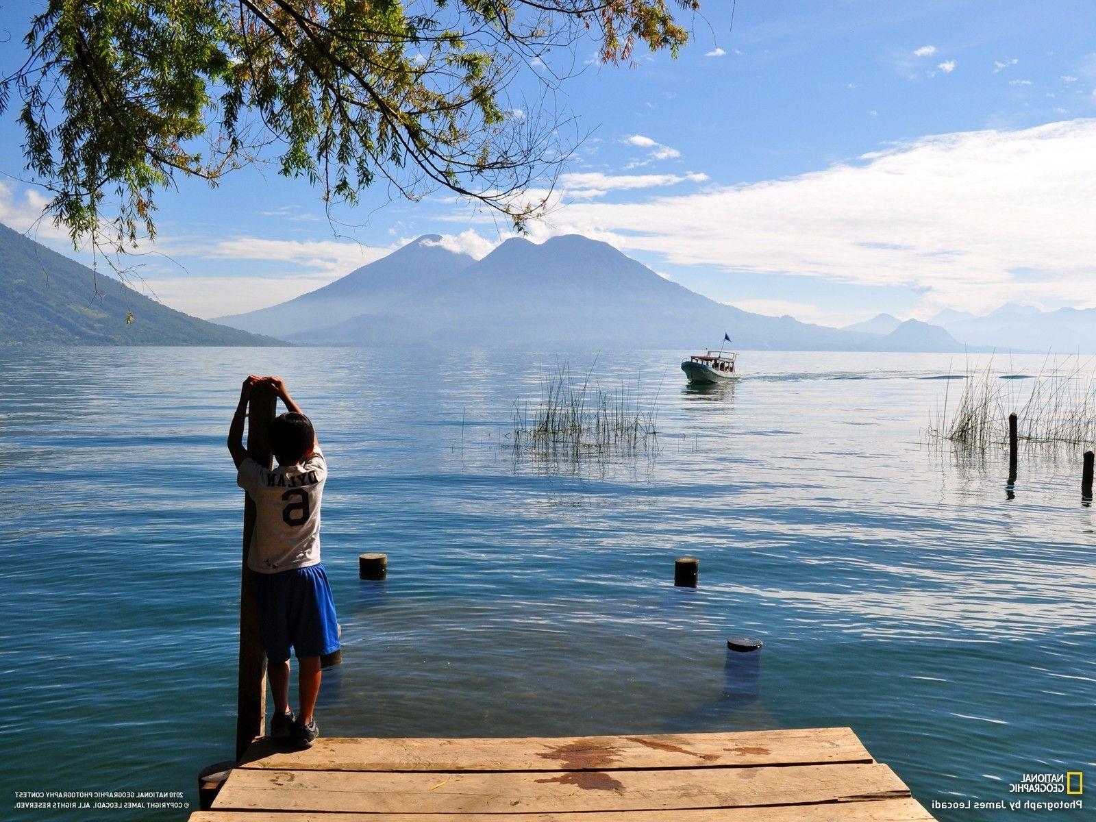 Guatemala, Berg, Boot, Kinder, National Geographic, 1600x1200 HD Desktop