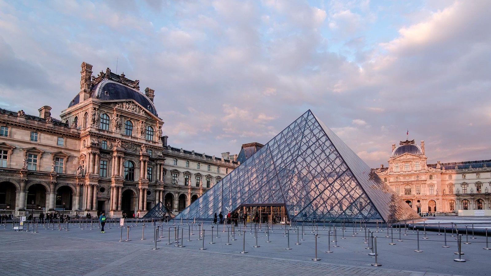 Louvre Fenster, Paris, Tokkoro, Kunst, Reisen, 1600x900 HD Desktop