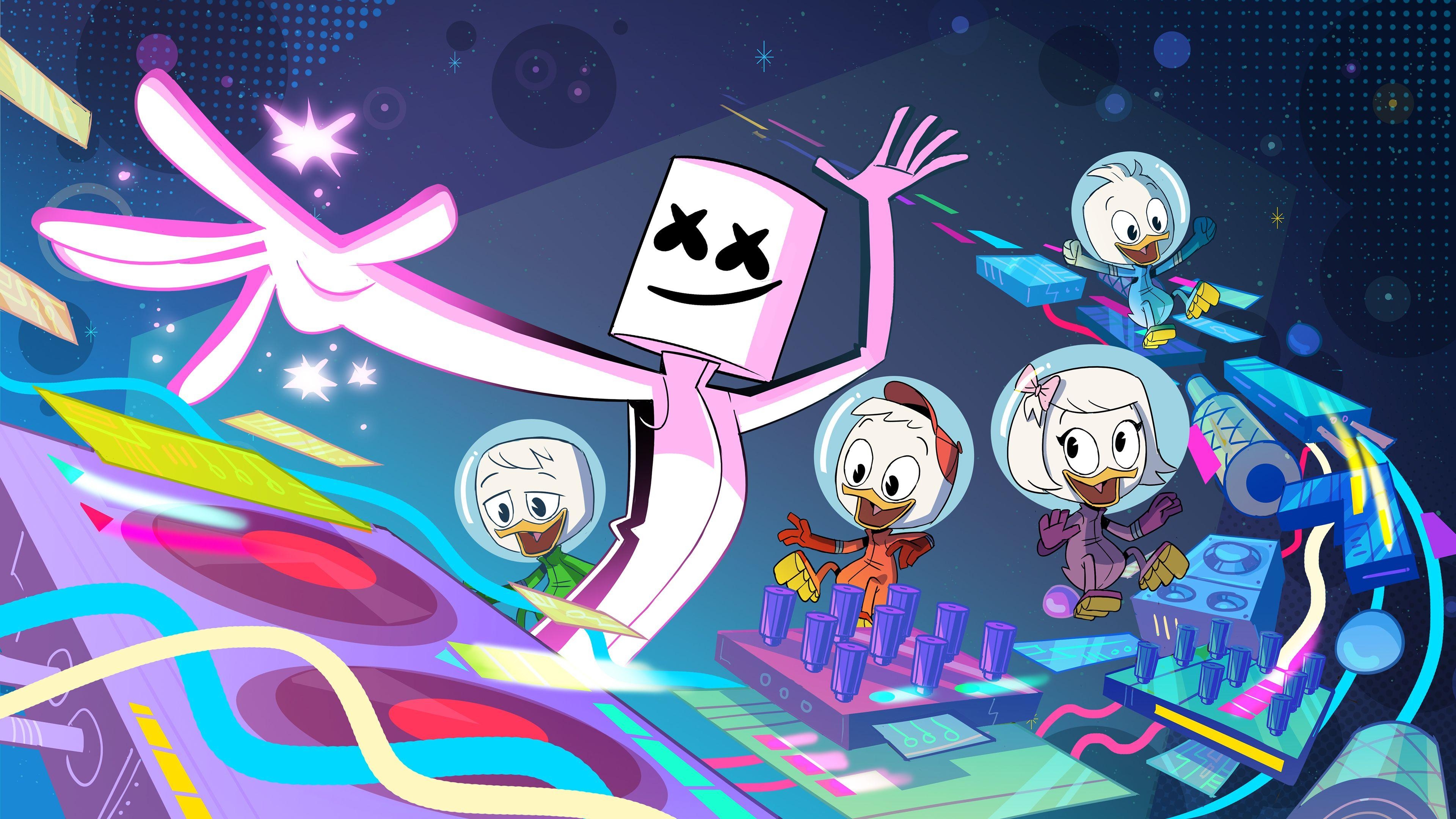 Marshmello, Ducktales, 4K, Musikhintergrund, Bild, 3840x2160 4K Desktop