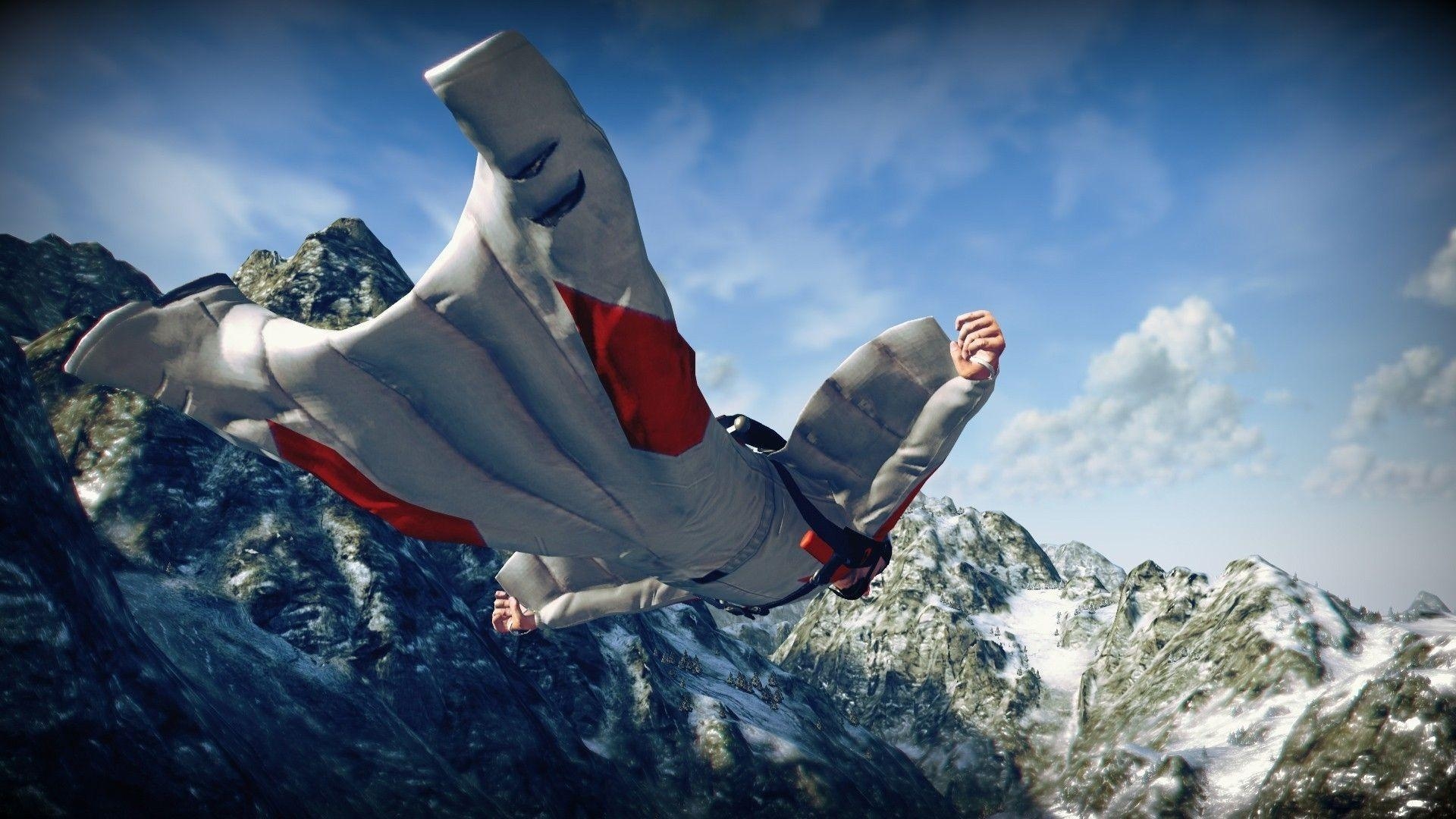 Wingsuit, Fallschirm, Skydiving, Outdoors, Video, 1920x1080 Full HD Desktop