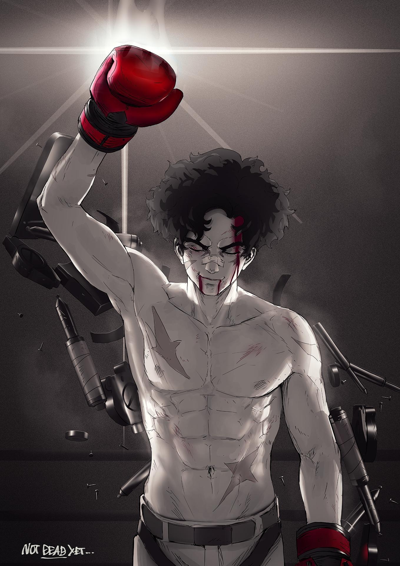 Megalo Box, Anime, 4K, Android, Joe, 1360x1920 HD Handy