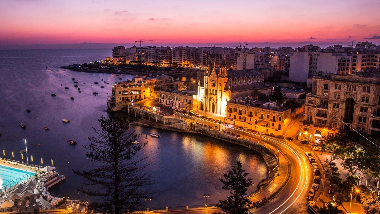 Valletta, Malta, Reisen, Bildarchiv, Mittelmeer, 1600x900 HD Desktop