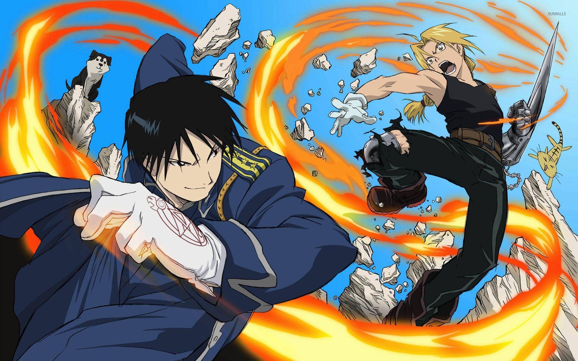 Edward Elric, Roy Mustang, Alchemist, Anime, Anime-Serie, 1920x1200 HD Desktop