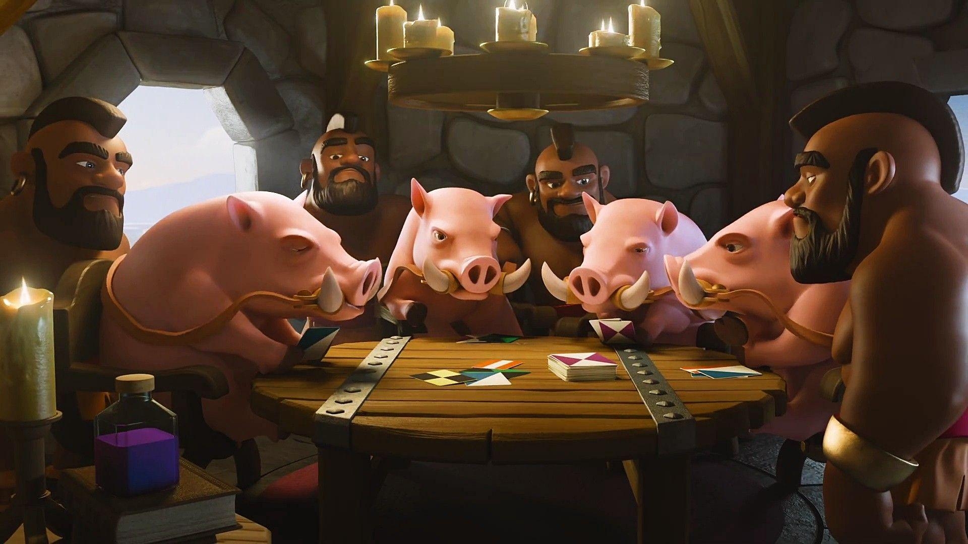 Clash of Clans, Hog Riders, 2016, Bild, Hintergrund, 1920x1080 Full HD Desktop