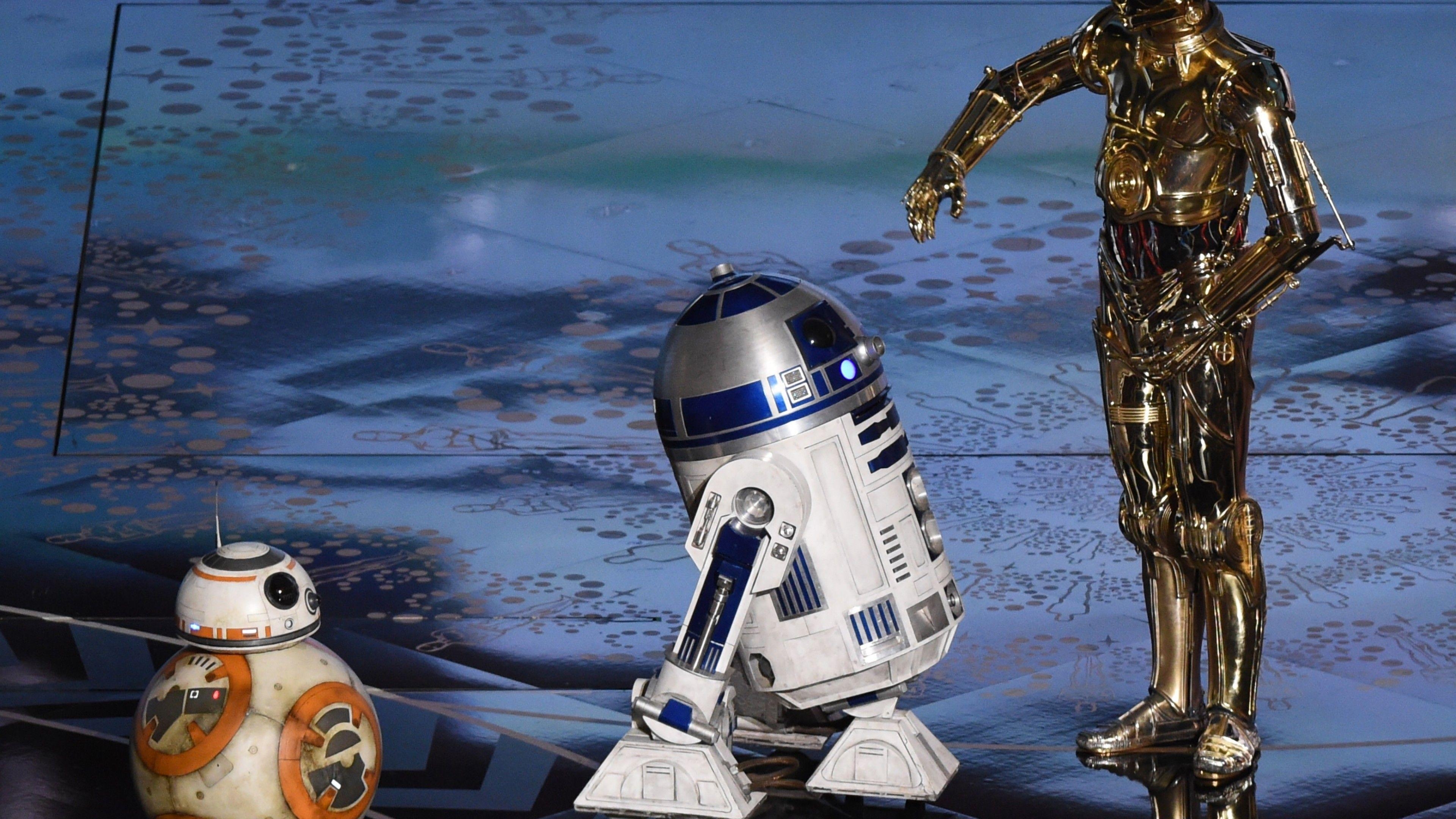 C-3PO, R2D2, BB8, Star Wars, Droiden, 3840x2160 4K Desktop