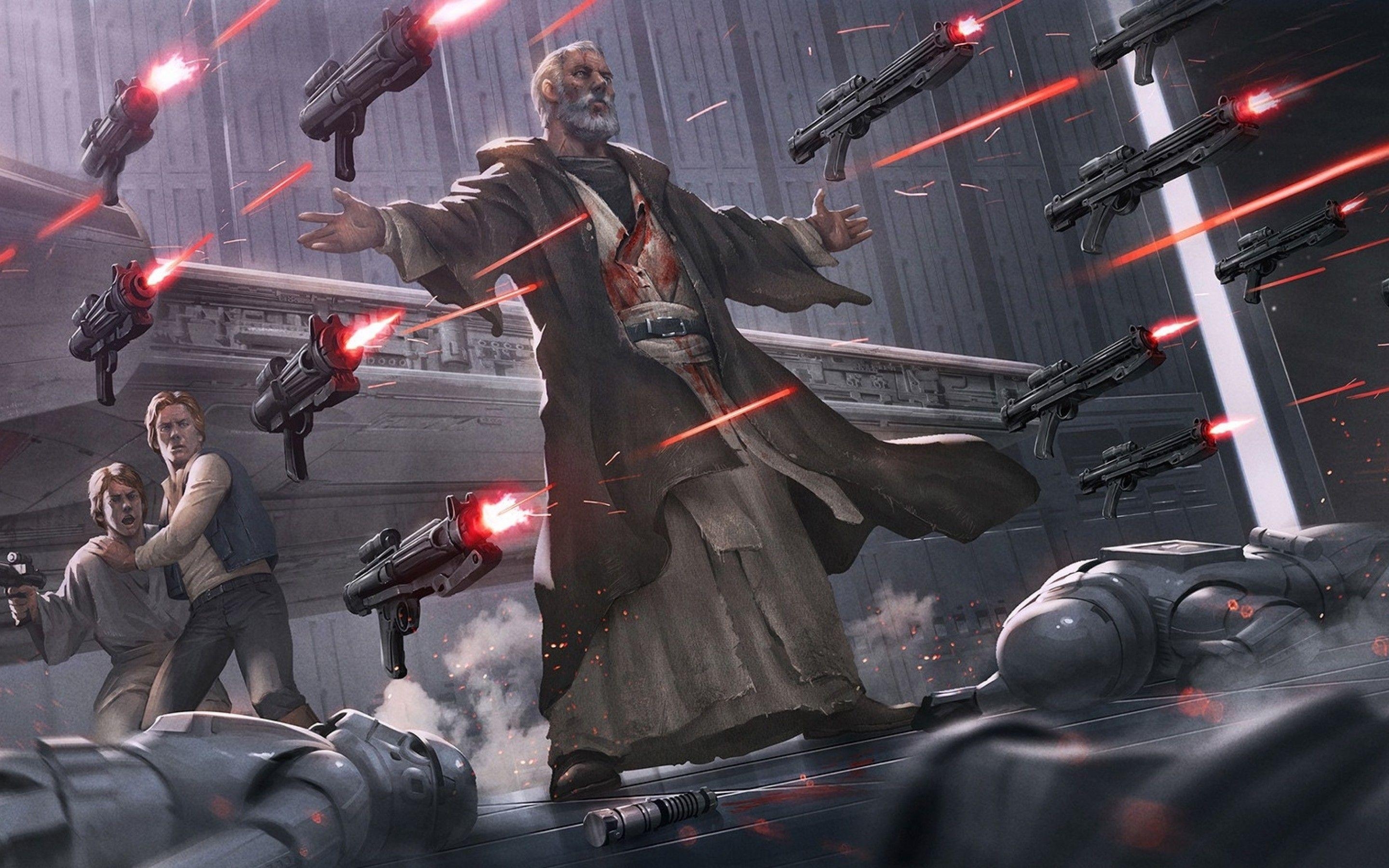 Star Wars, Obi-Wan Kenobi, Kunstwerk, Download, Jedi, 2880x1800 HD Desktop