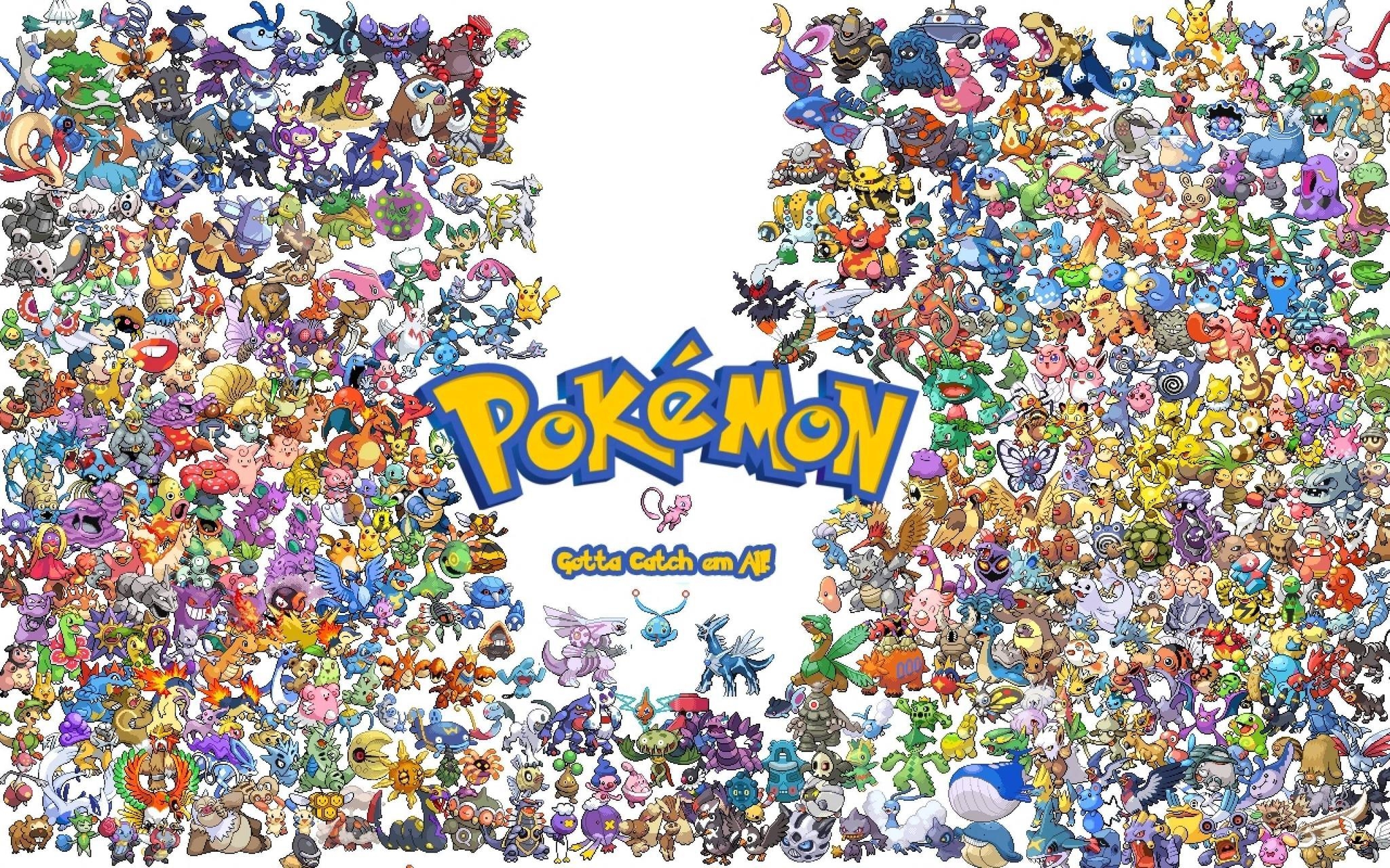 Alle legendären Pokémon, Sammlung, Kunst, Gaming, Hintergrund, 2050x1280 HD Desktop