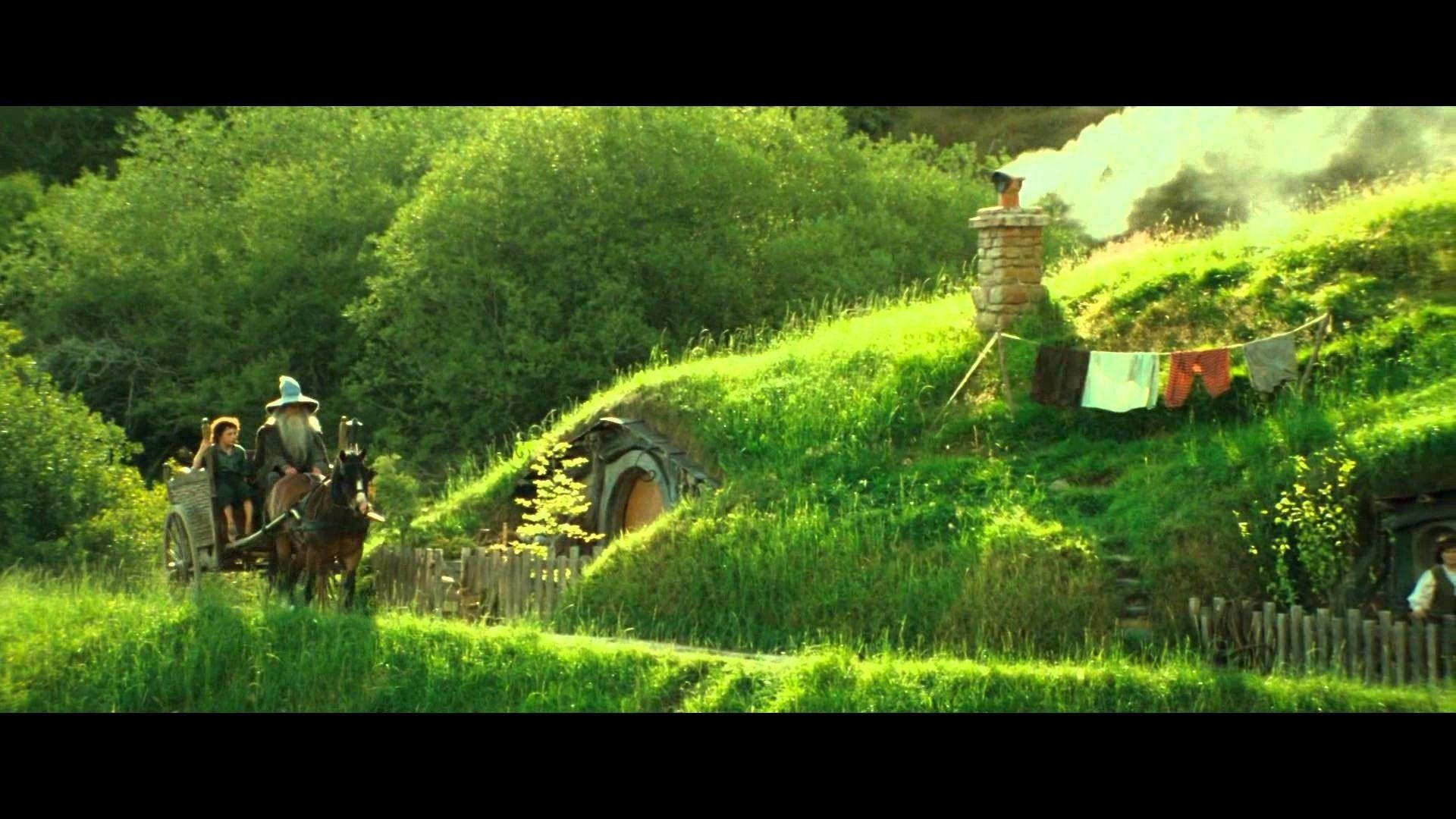 Hobbiton, Filme, Neuseeland, Matamata, Dorf, 1920x1080 Full HD Desktop