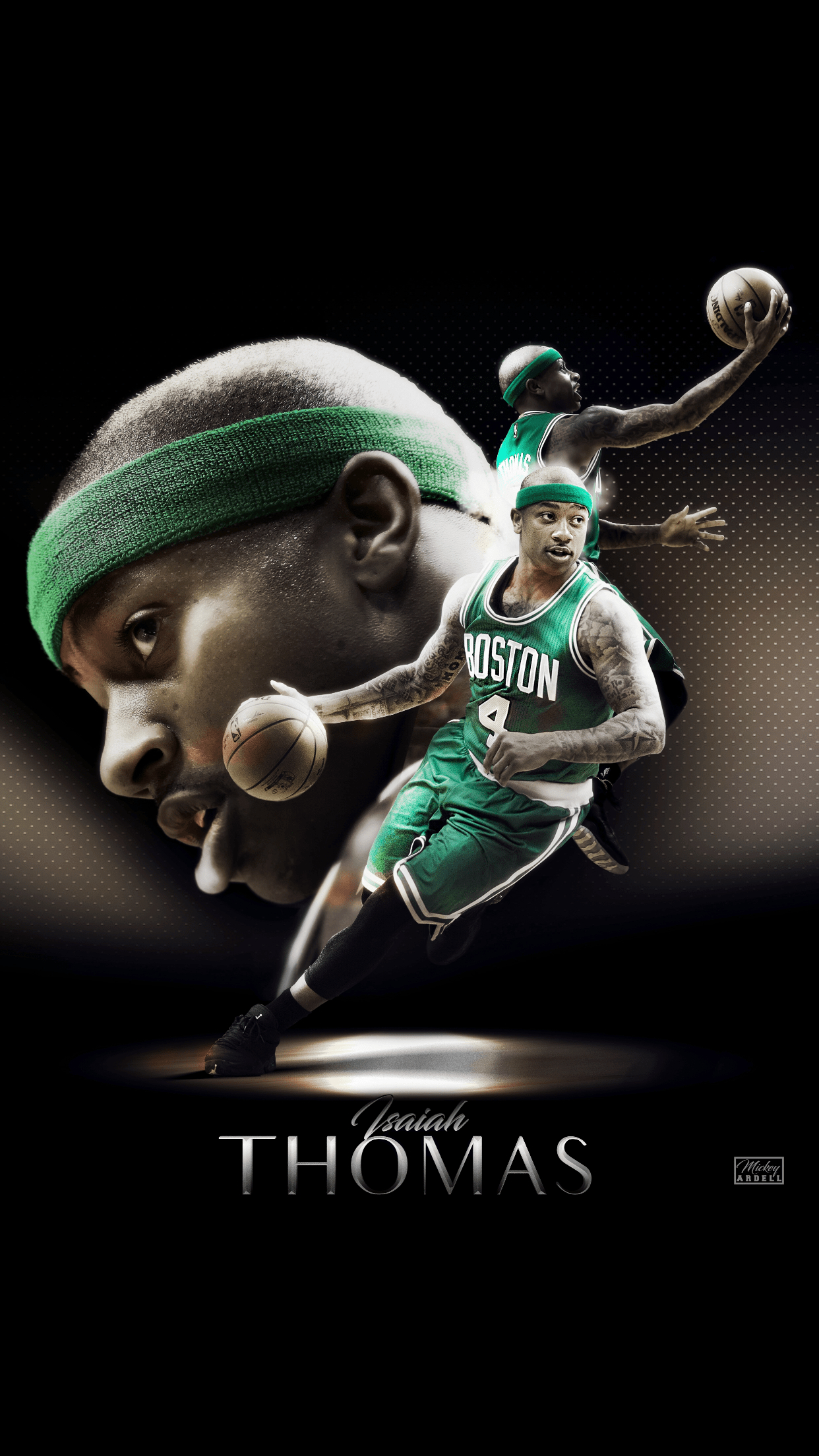 Isaiah Thomas, WMC Skills, Celtics, Basketball, Sport, 1250x2210 HD Handy