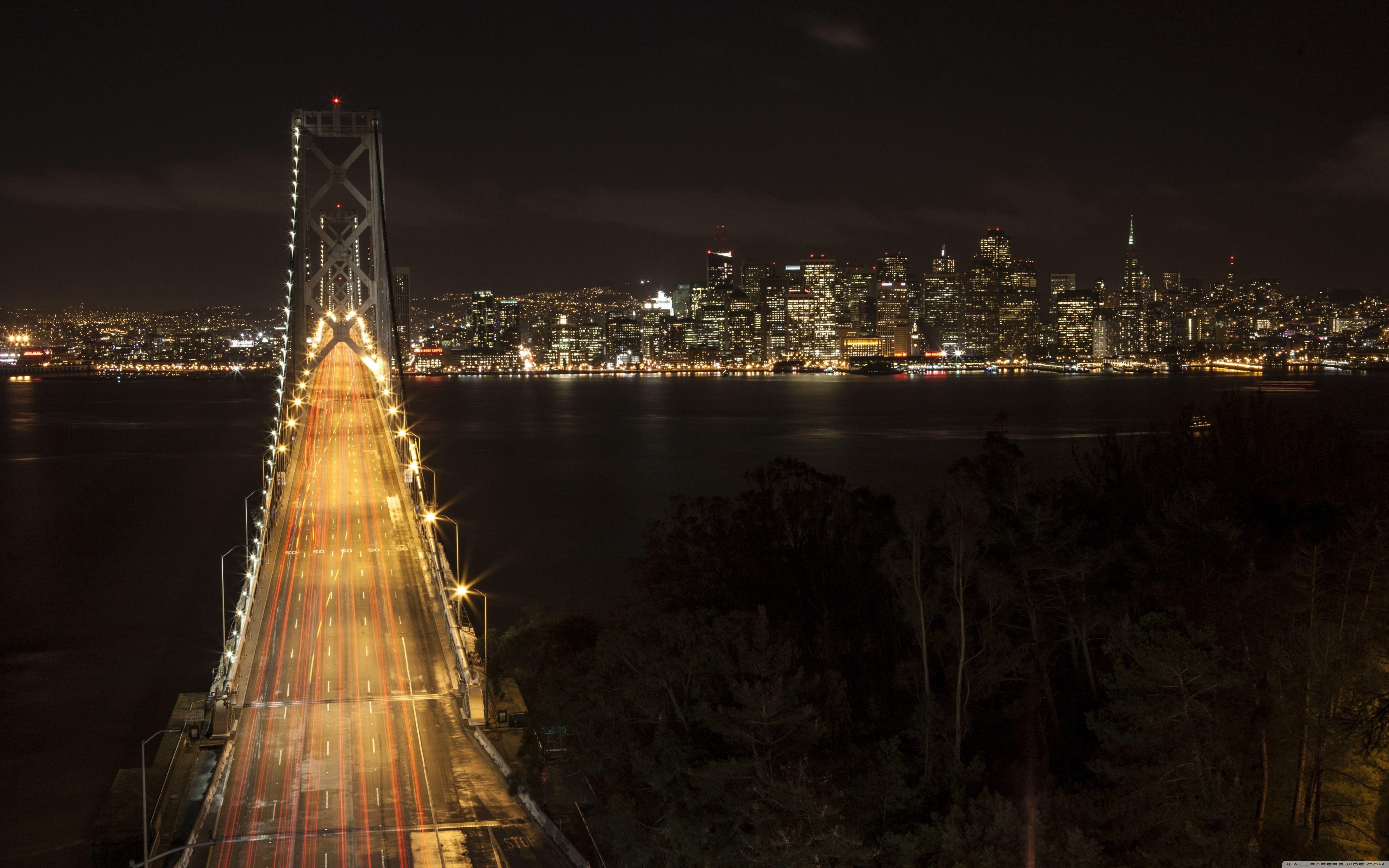 Oakland Bay Bridge, San Francisco, Ultra HD, Brücke, Kalifornien, 5120x3200 4K Desktop