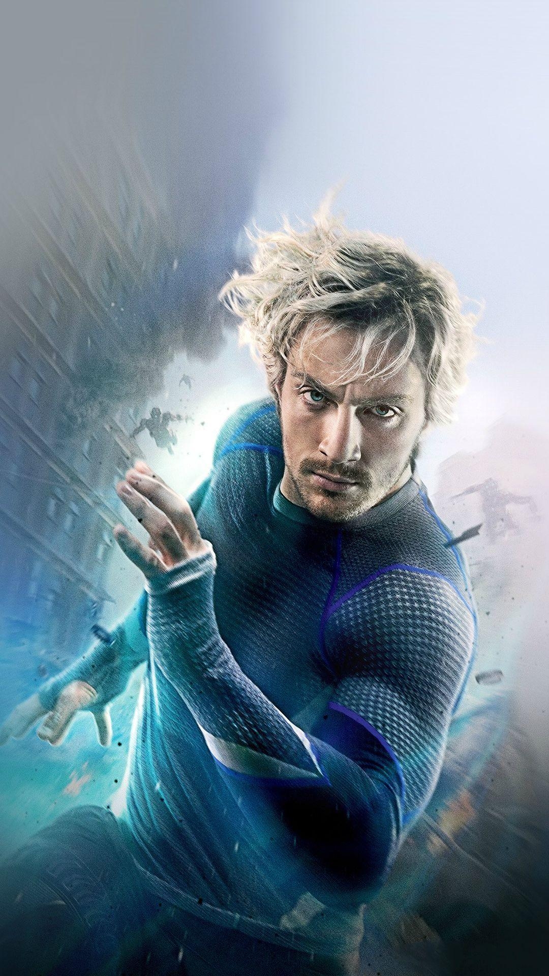 Quicksilver Marvel, Comicheld, Geschwindigkeit, X-Men, Avengers, 1080x1920 Full HD Handy