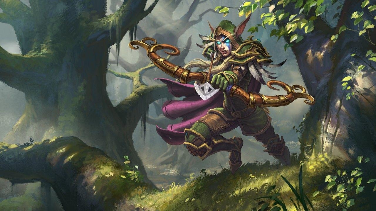 Alleria Windrunner, Warcraft, Hearthstone, Helden, Spiel, 1280x720 HD Desktop