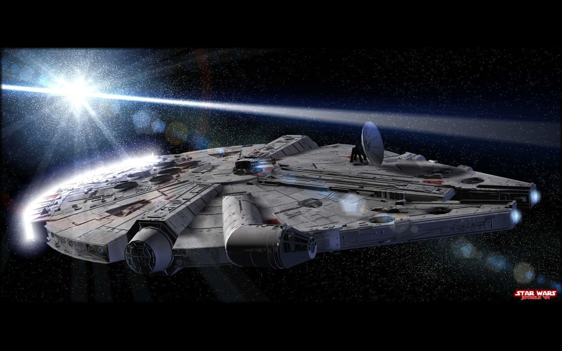 Star Wars, Millennium Falcon, Weltraum, Han Solo, Kultfilm, 1920x1200 HD Desktop