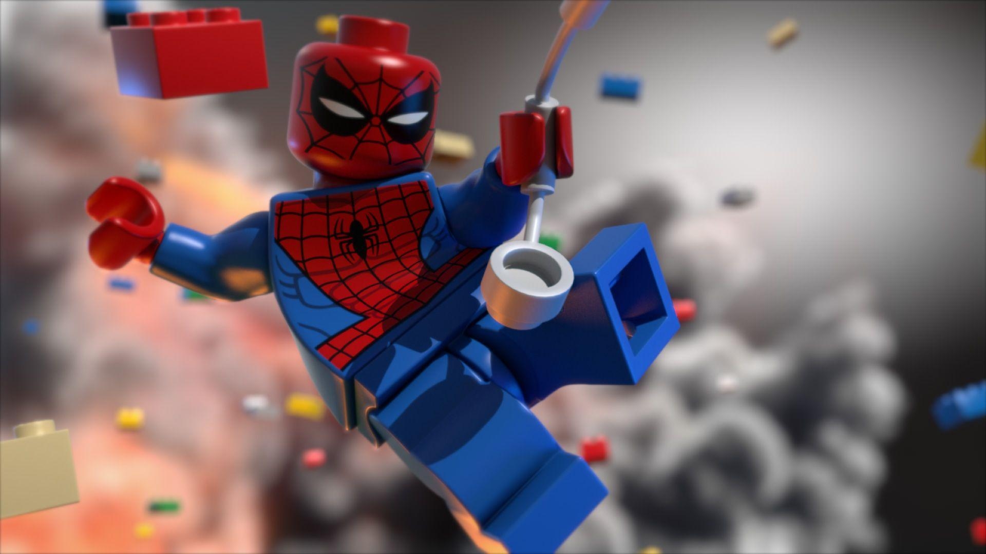 LEGO, Spiderman, HD, Cartoons, 4K, 1920x1080 Full HD Desktop