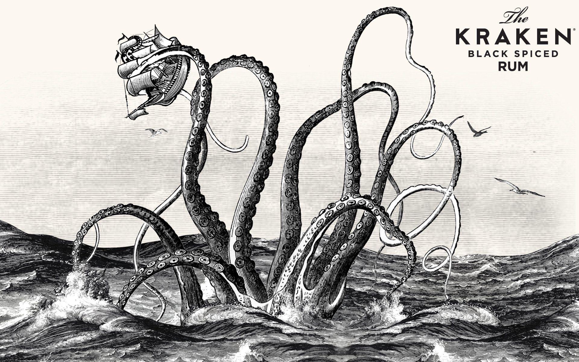 Kraken, Desk x1200, monströs, Tiefe, Mythologie, 1920x1200 HD Desktop