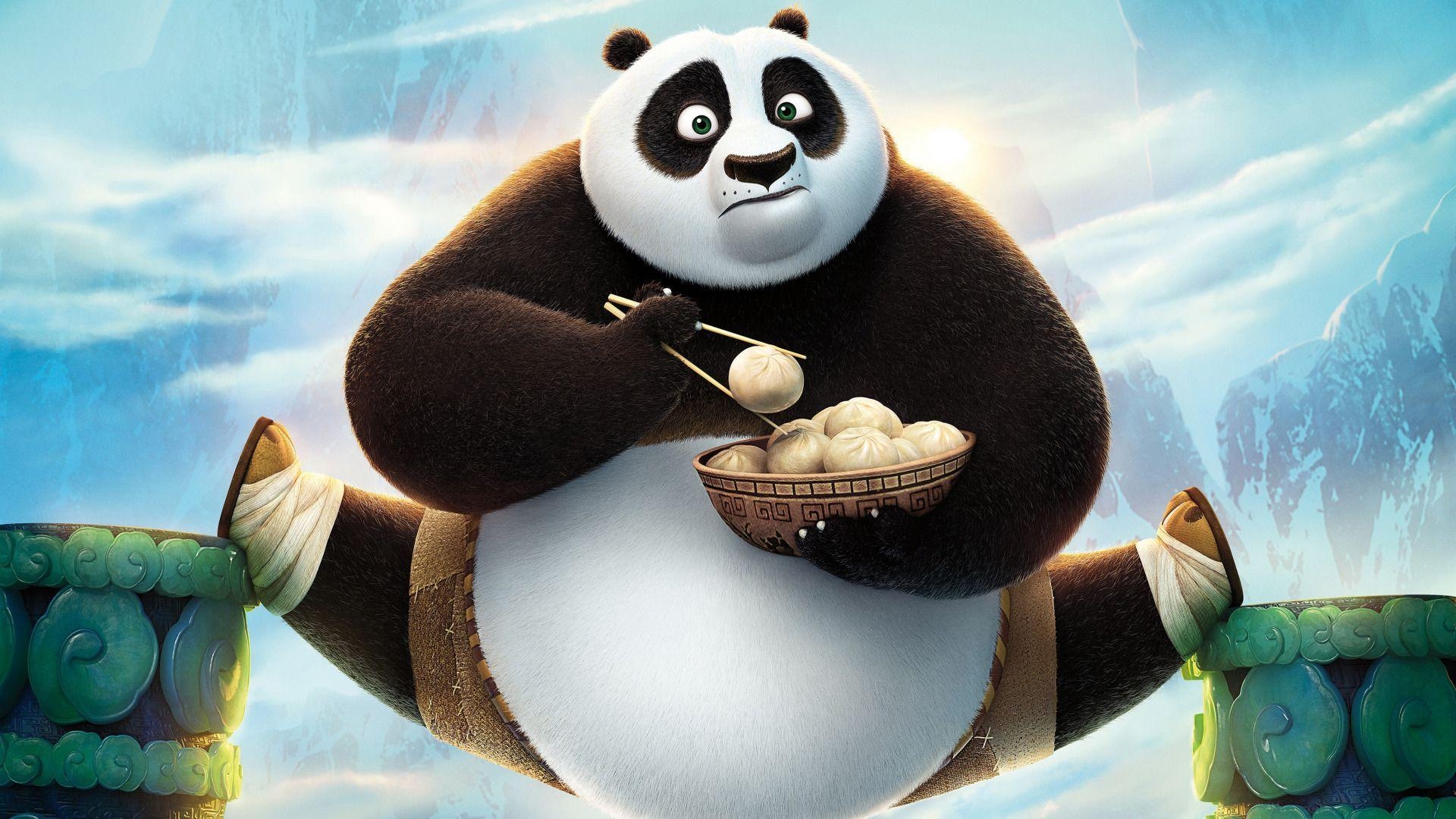 Panda, Cartoon, DreamWorks, iPhone, Tier, 1920x1080 Full HD Desktop