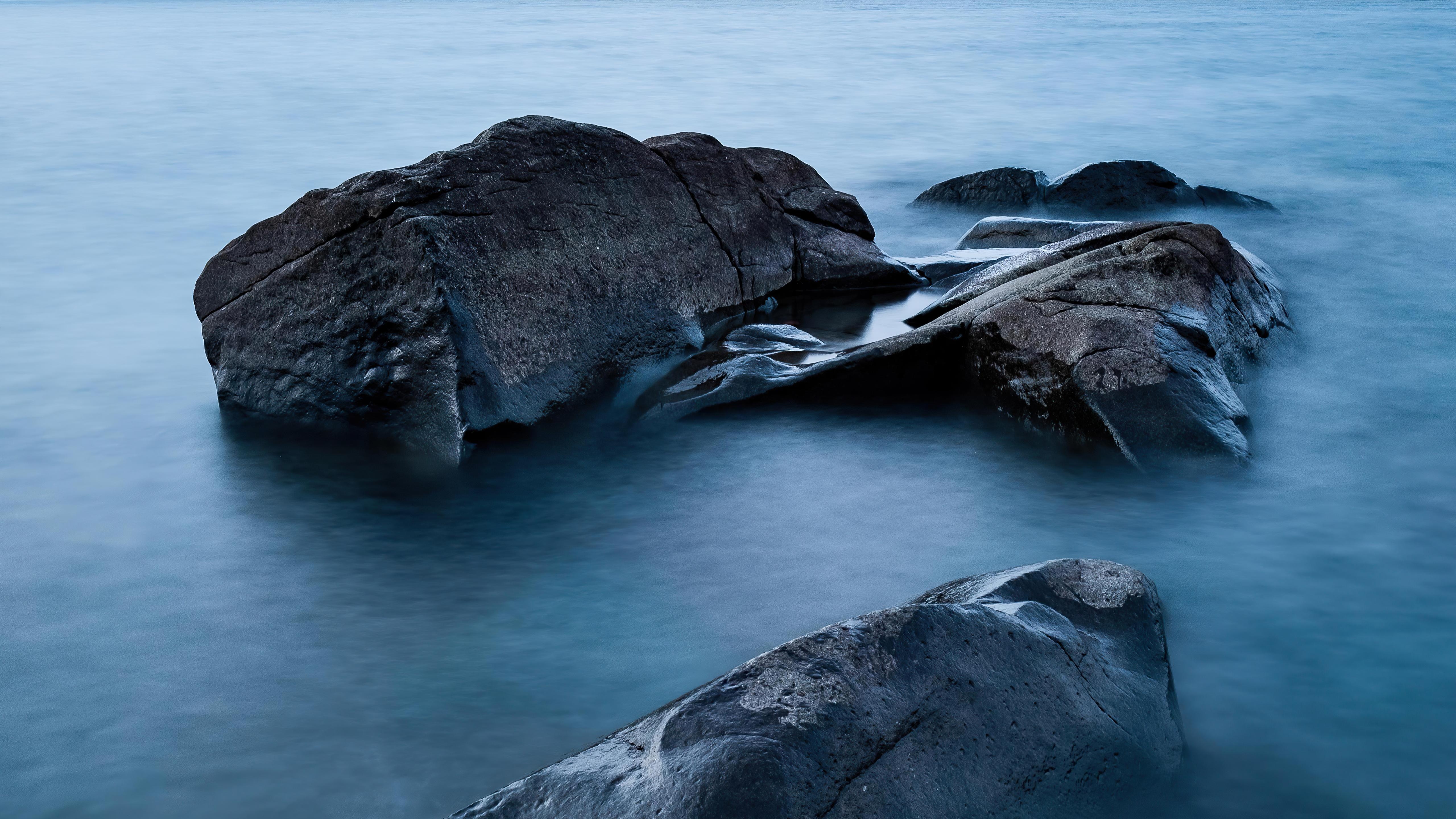 Lake Superior, Steine, MacBook Pro, 5K, Foto, 5120x2880 4K Desktop