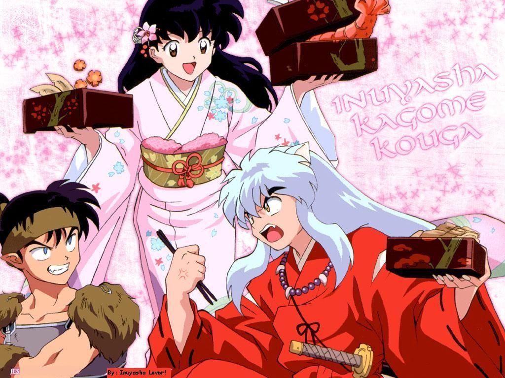 Inuyasha, Kagome, Koga, Anime, Download, 1030x770 HD Desktop