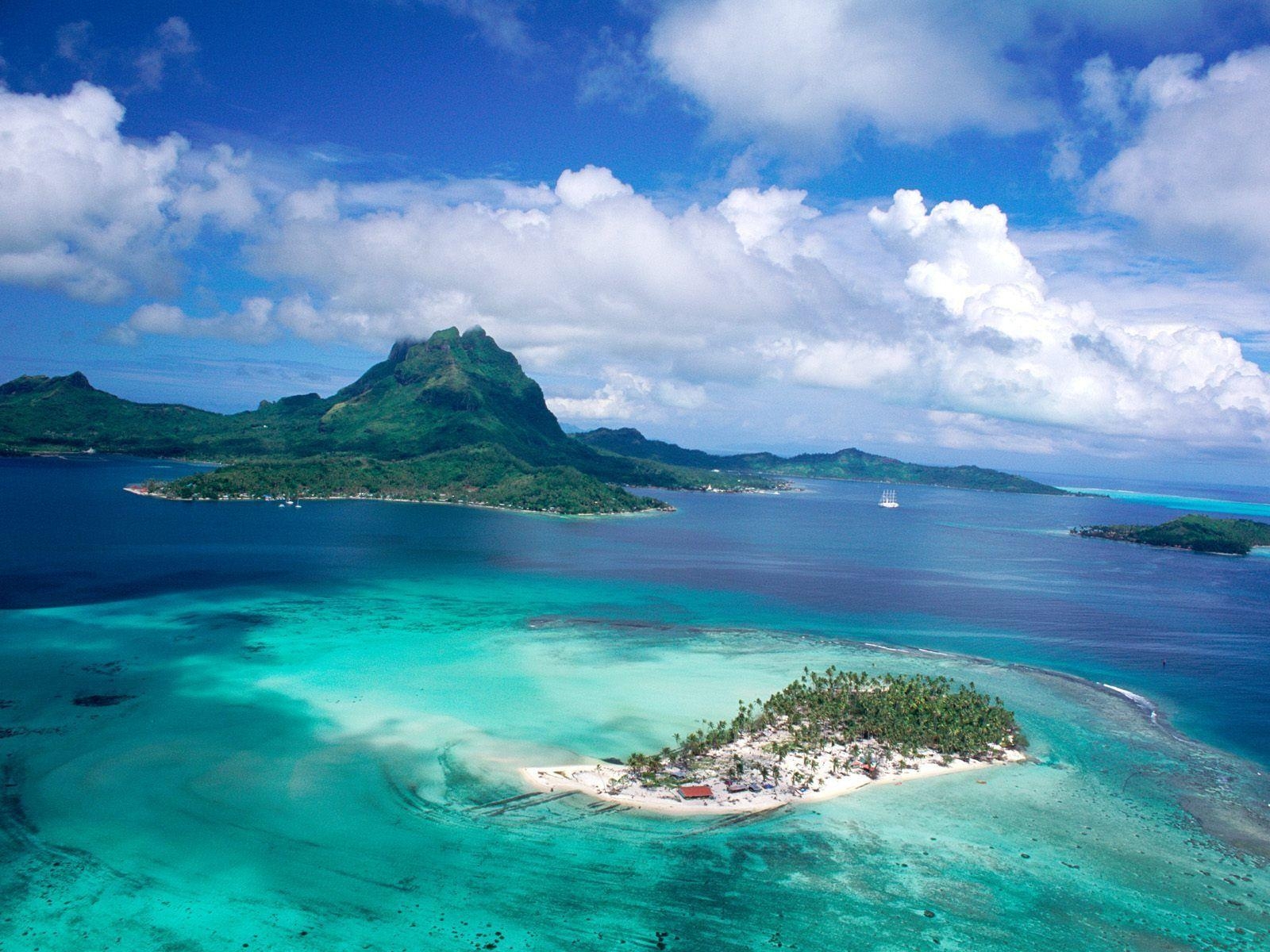 Tahiti, Tetiaroa Atoll, Französisch-Polynesien, Poster, Strand, 1600x1200 HD Desktop