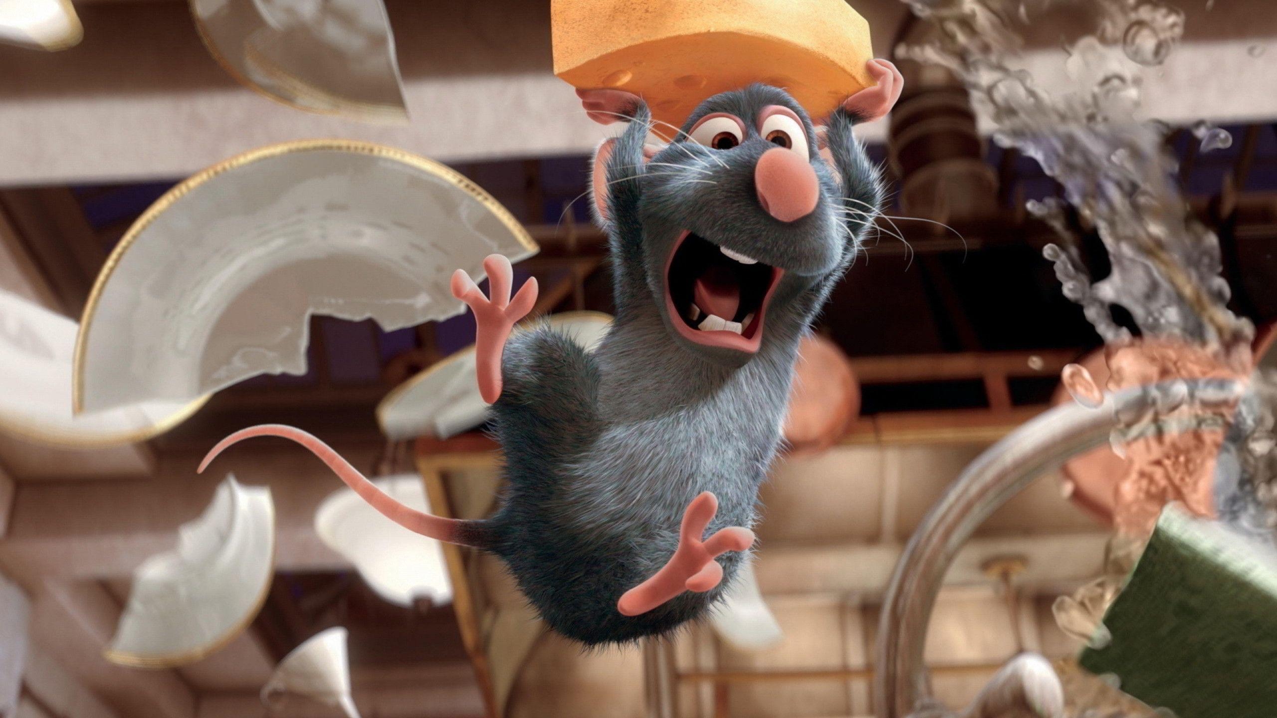 Ratatouille Hintergrundbild, Remy, Küche, Disney, Animation, 2560x1440 HD Desktop