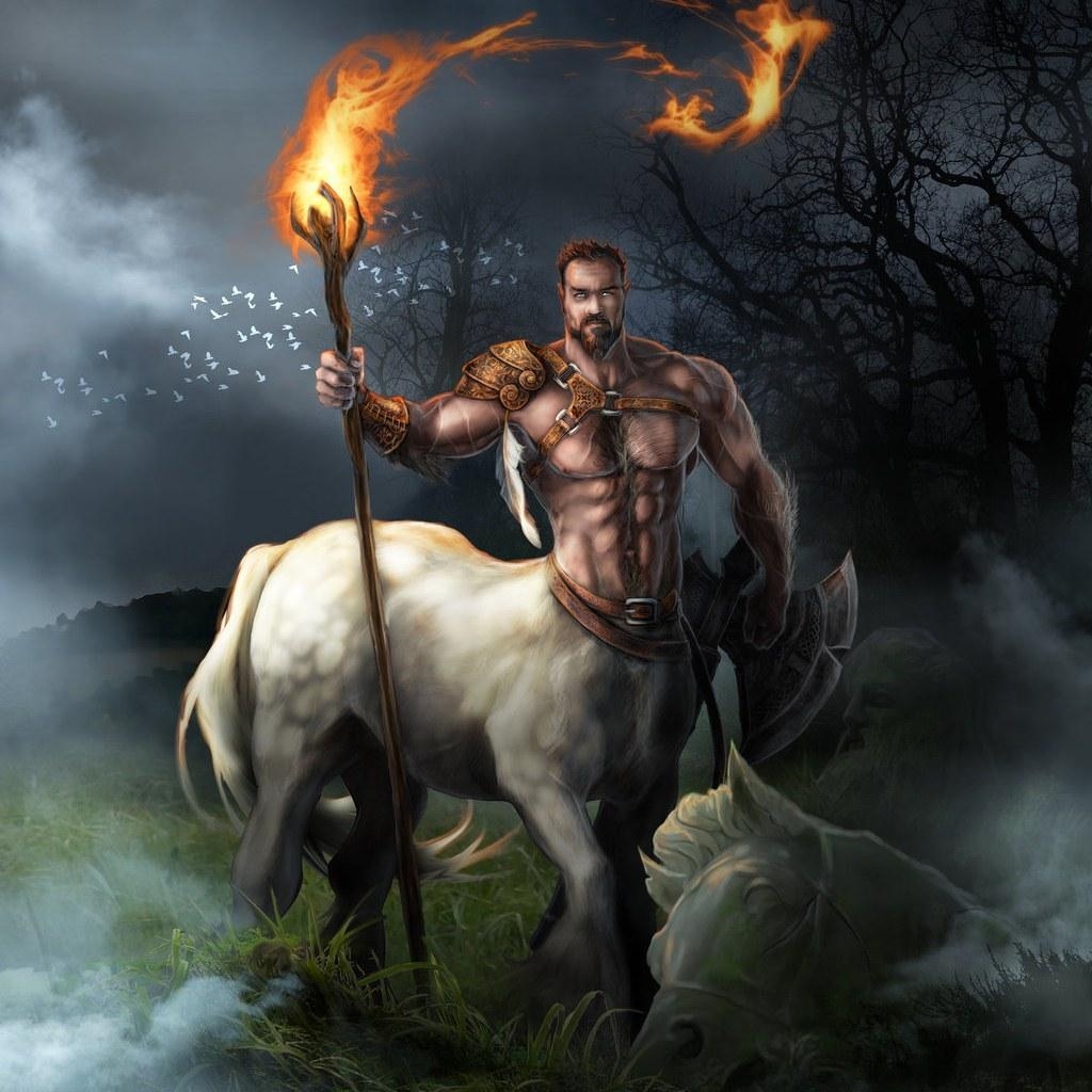 Zentaur, Full HD, Android, Hintergrund, Kunst, 1030x1030 HD Handy