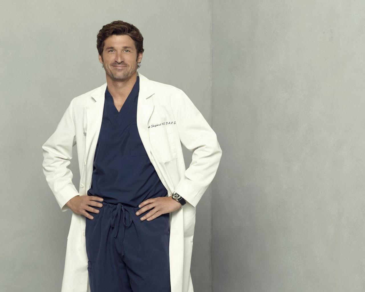 Patrick Dempsey, gut aussehend, Hintergrundbild, Schauspieler, TV-Serie, 1280x1030 HD Desktop