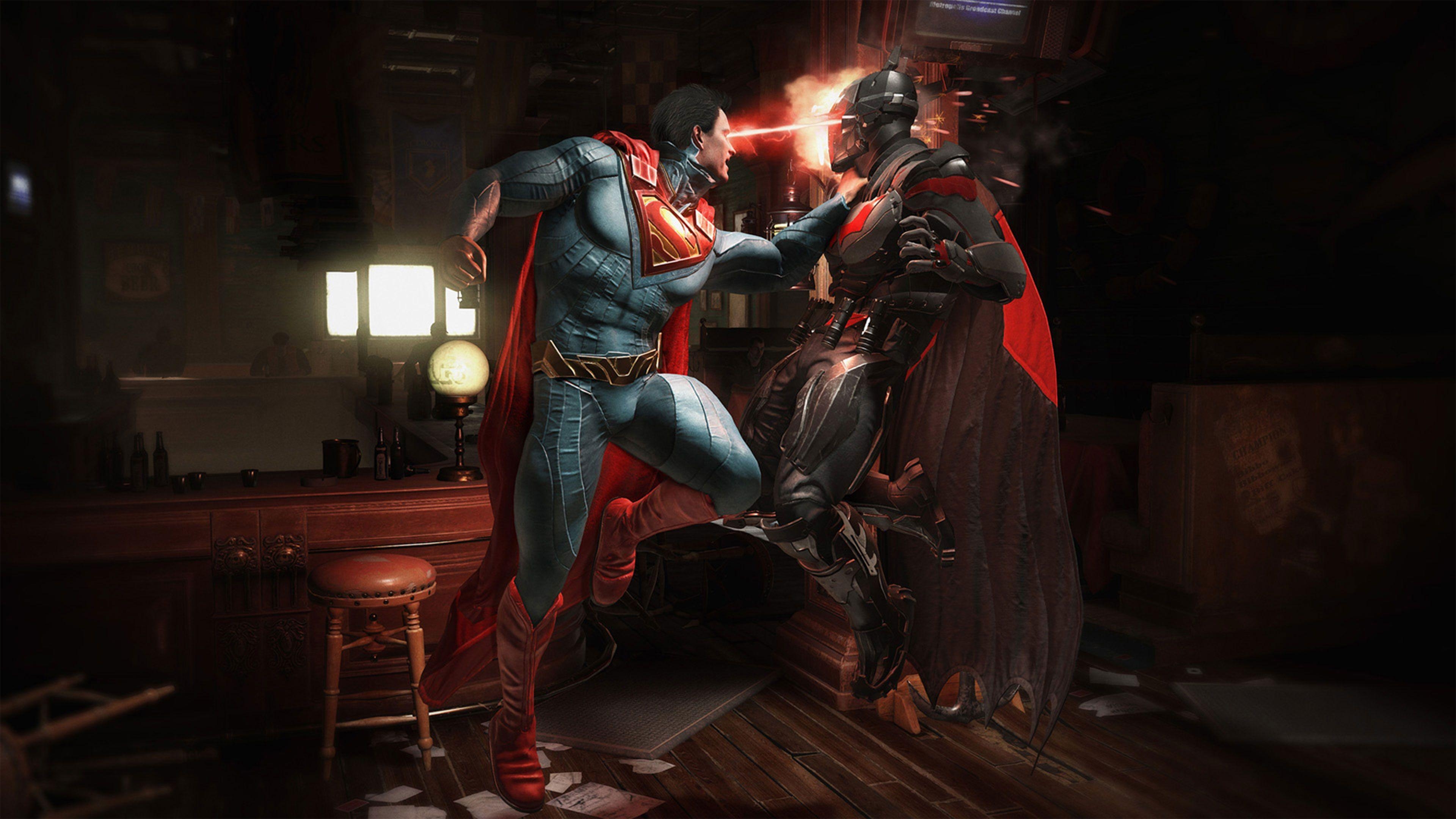 Injustice 2, Ultra HD, Gaming, Superhelden, Hintergrund, 3840x2160 4K Desktop