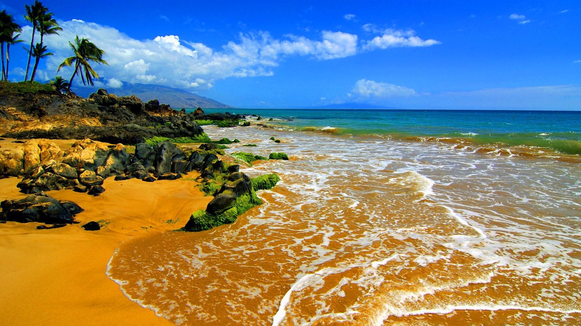 Maui Strand, Hawaii, Küste, Natur, Landschaft, 1920x1080 Full HD Desktop