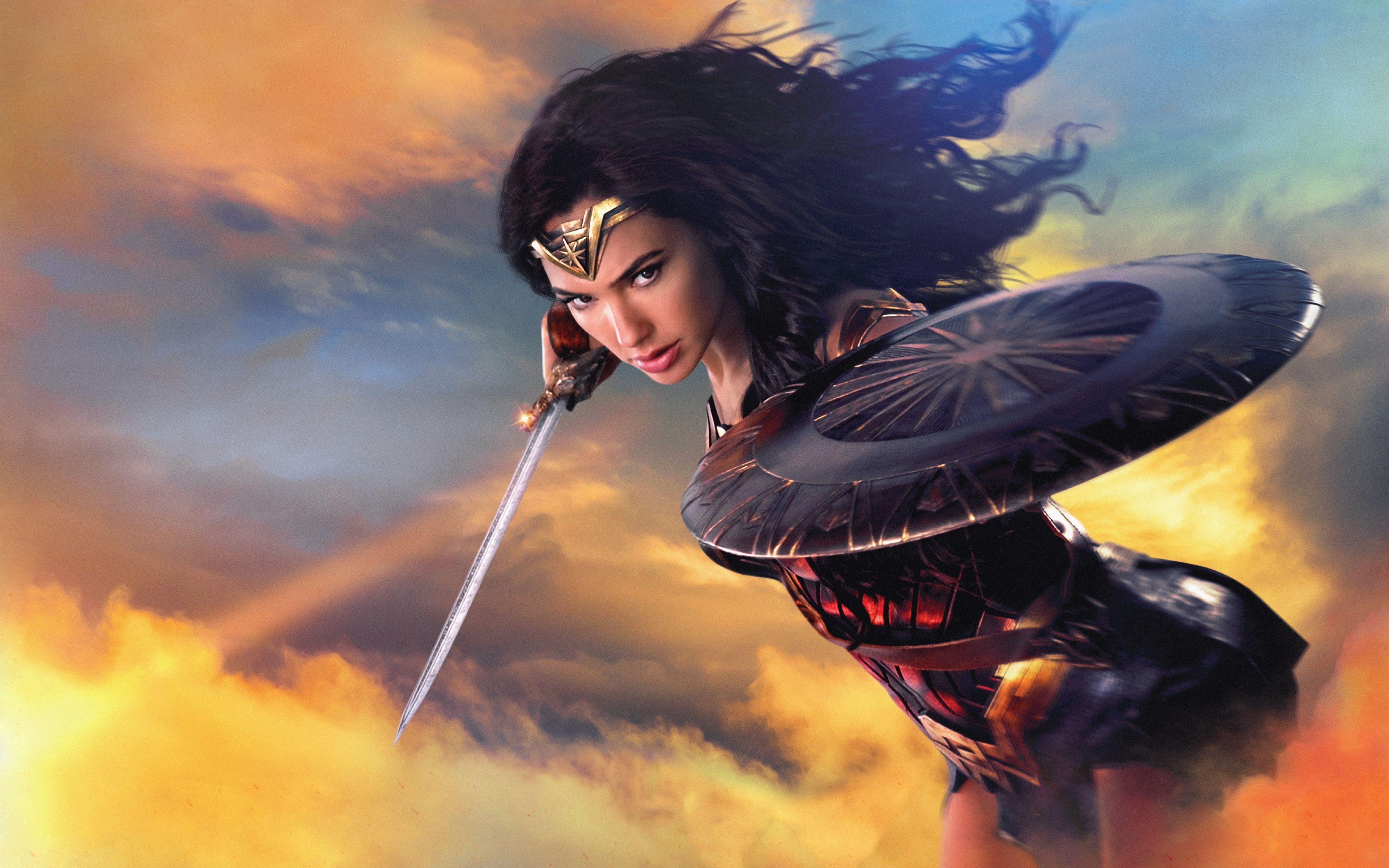 Wonder Woman, 4K, 8K, Kino Grafik, Ikonisch, 3840x2400 4K Desktop