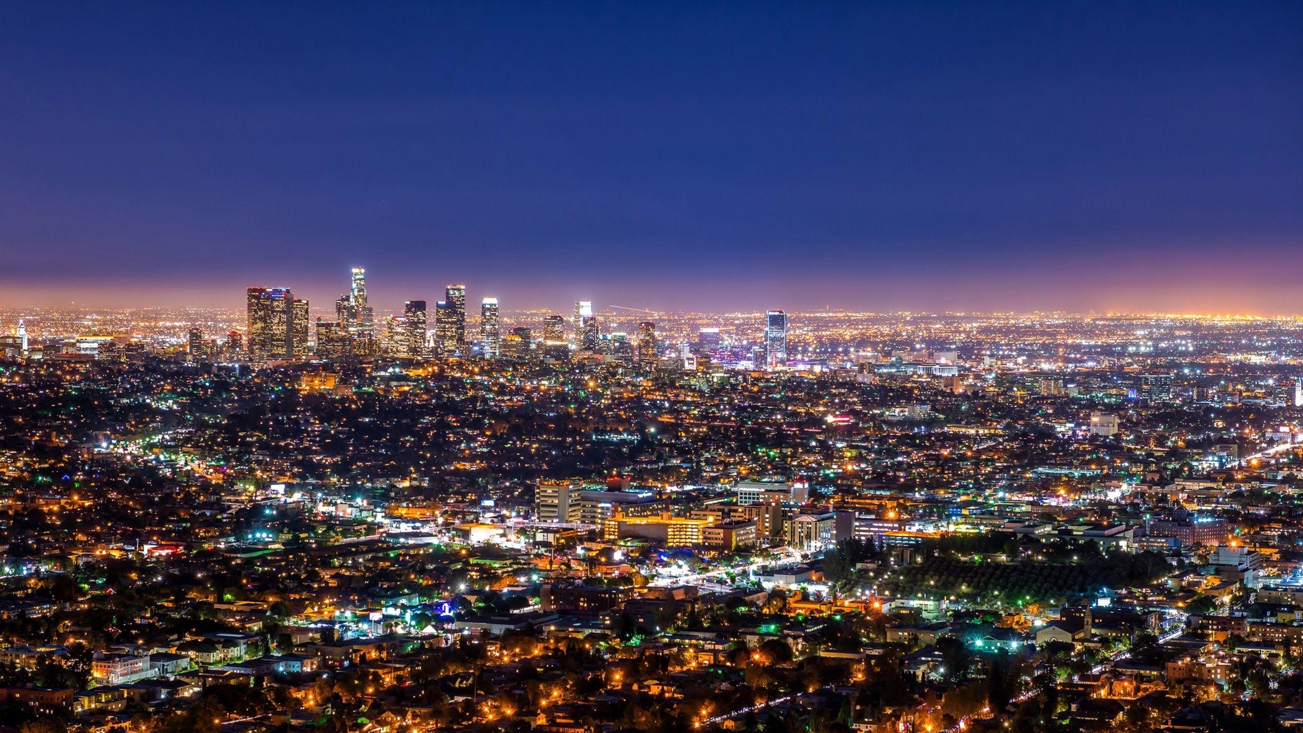 Los Angeles, 3D, Hintergrund, HD, Stadtbild, 2560x1440 HD Desktop