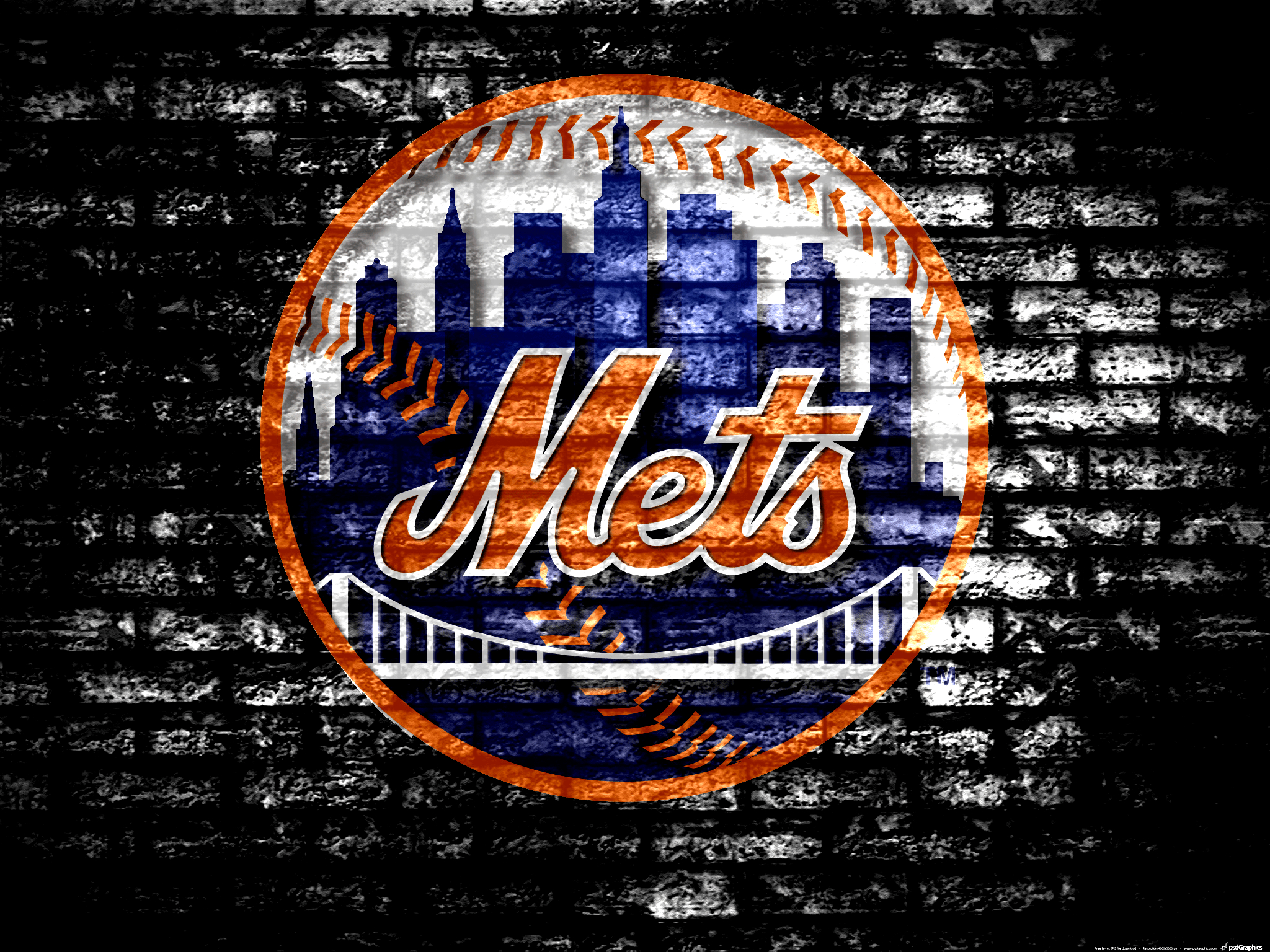 New York Mets, MLB, Sport, Hintergrund, Teamfarben, 2050x1540 HD Desktop