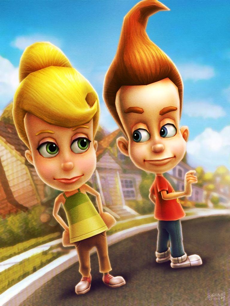 Jimmy Neutron, Cartoon, Abenteuer, Kinder, Hintergrund, 770x1030 HD Handy